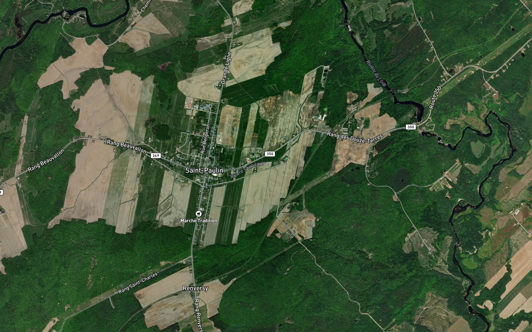Satellite map of the Ruisseau Julien