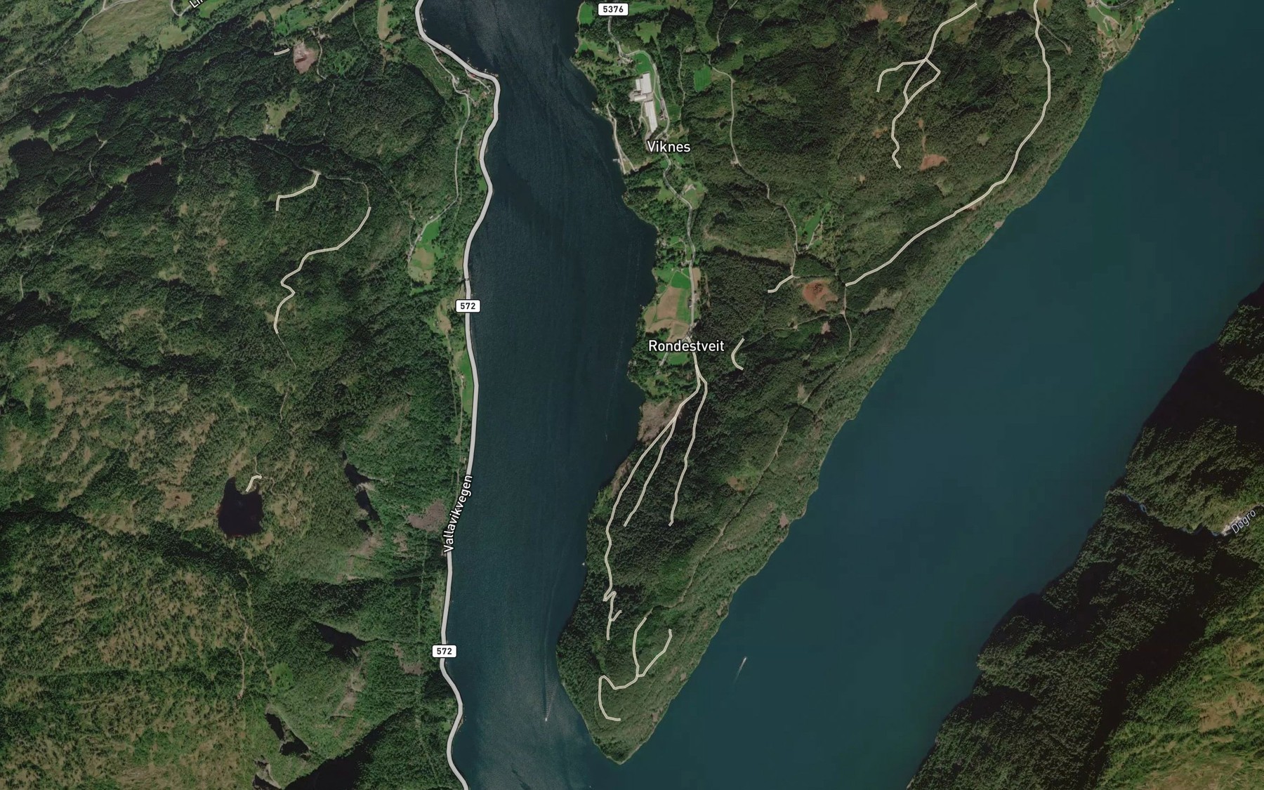 Satellite map of the Toresvik