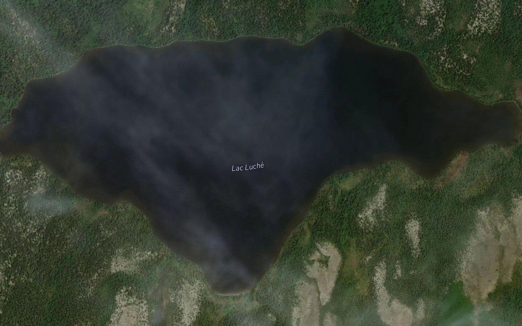 Satellite map of the Lac Luche