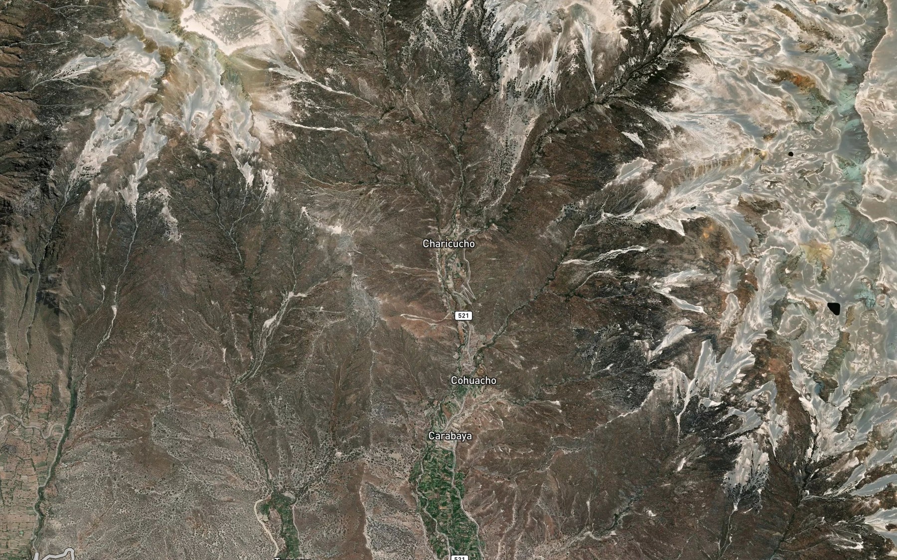 Satellite map of the Rio de Pastillo