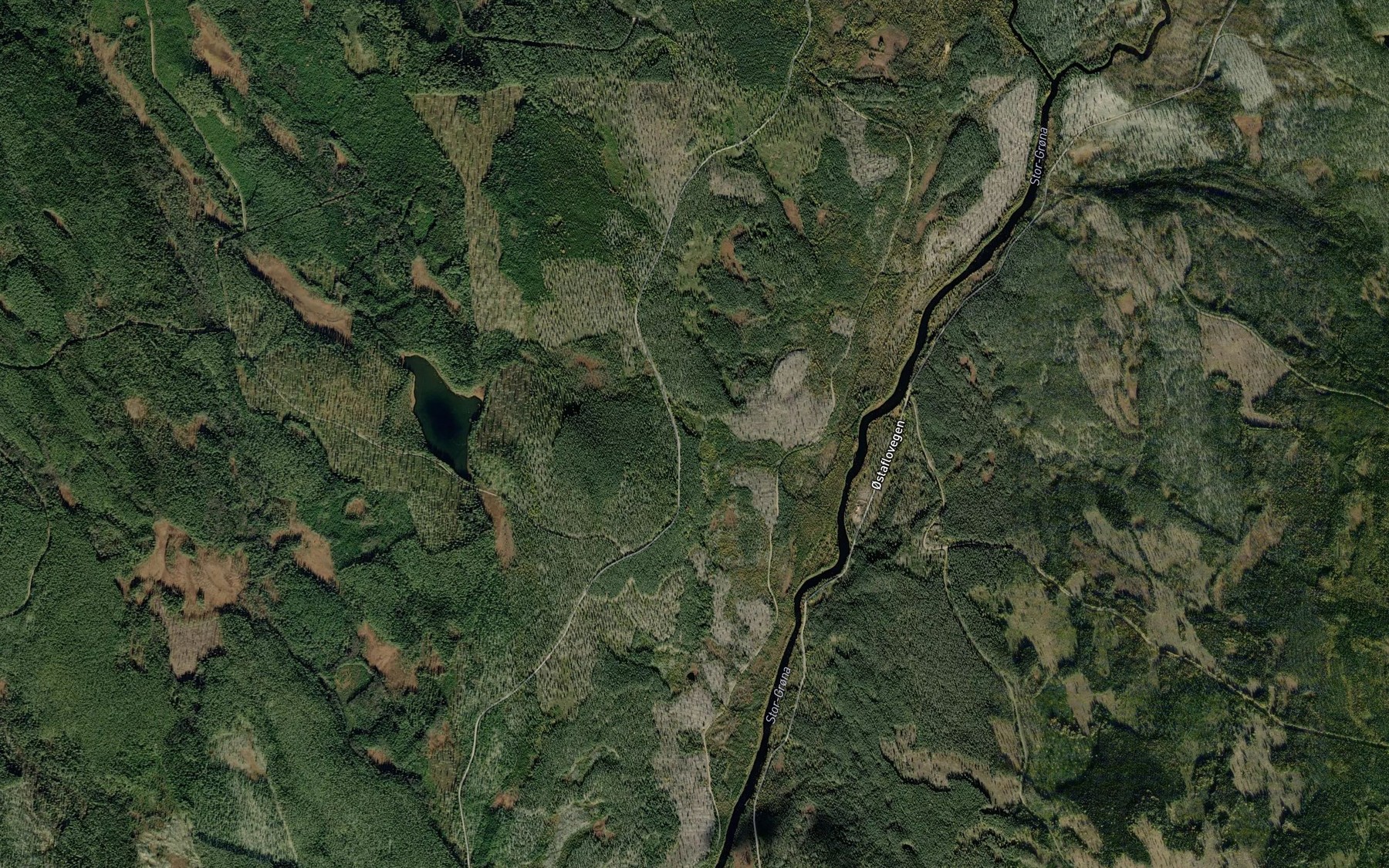 Satellite map of the Baermyrbekken