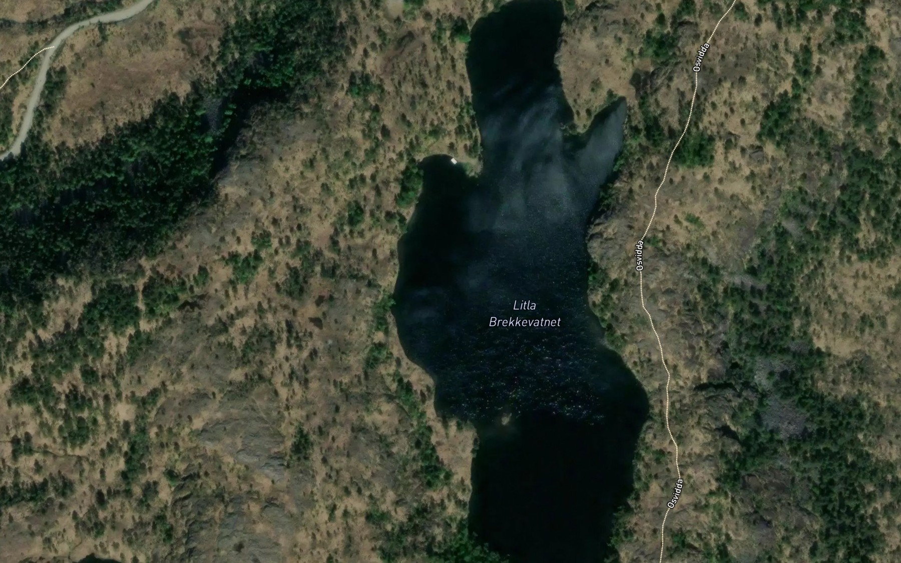 Satellite map of the Litla Brekkevatnet