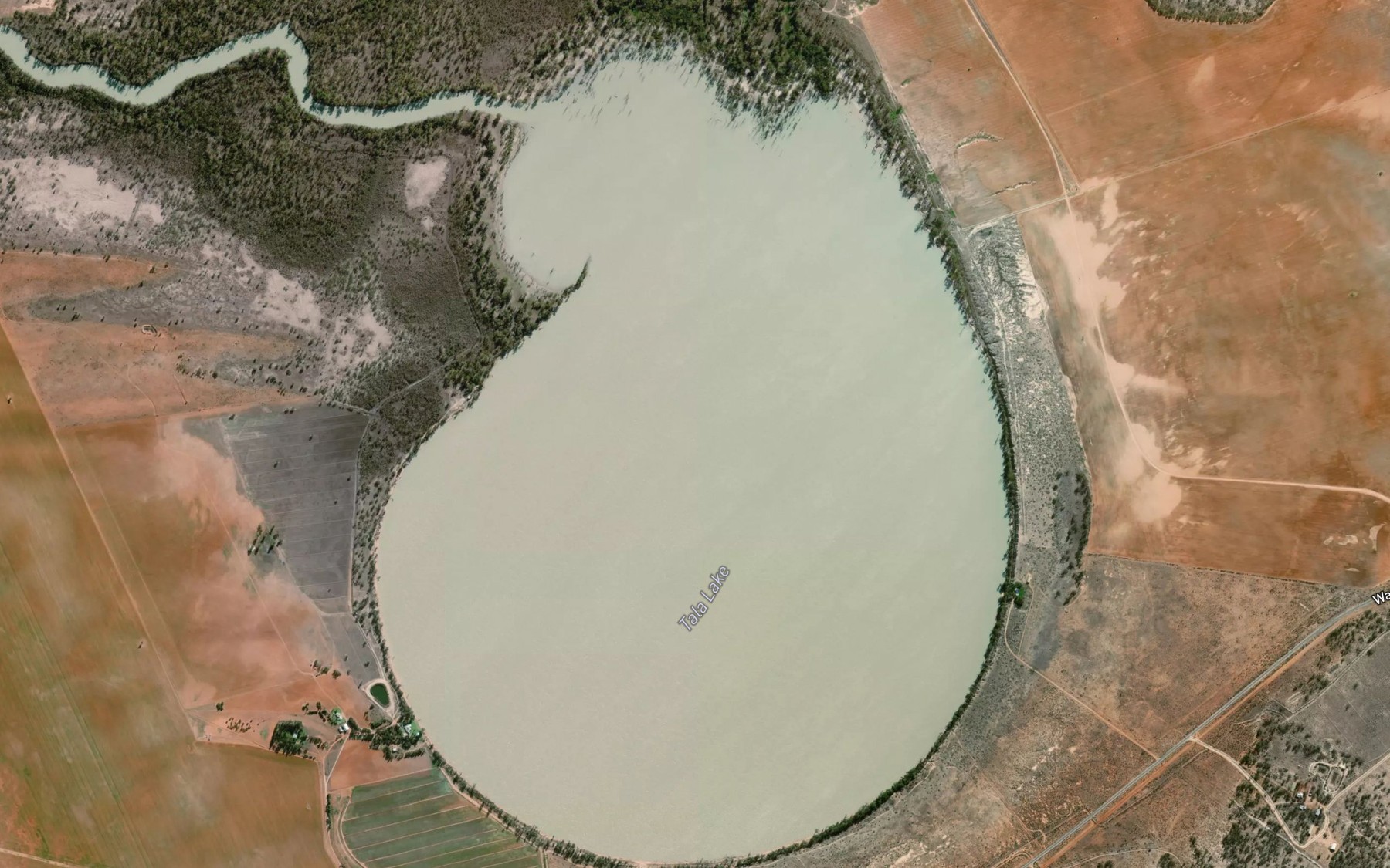 Satellite map of the Lake Tala