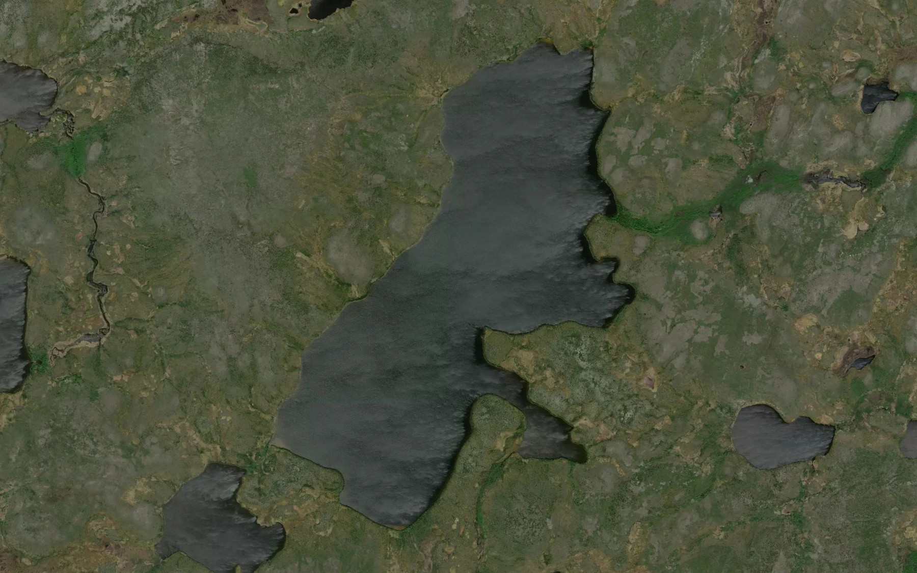 Satellite map of the Shean Lake