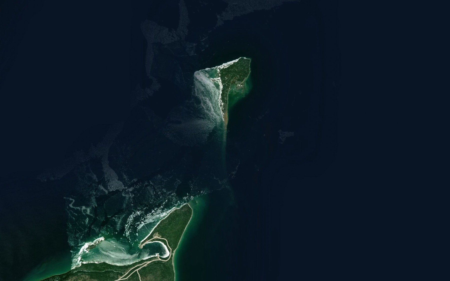 Satellite map of the The Wall