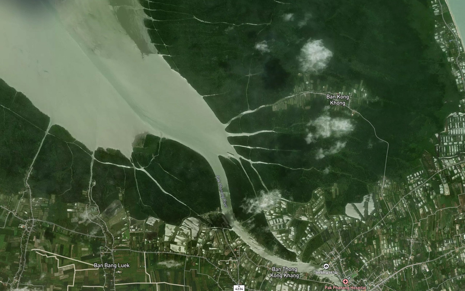 Satellite map of the Khlong Bang Thong Kung