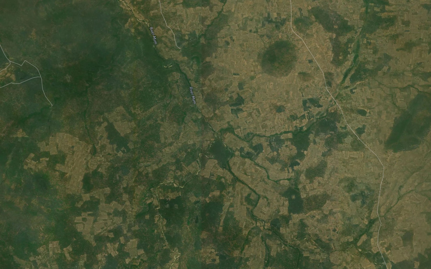 Satellite map of the River Shikaba