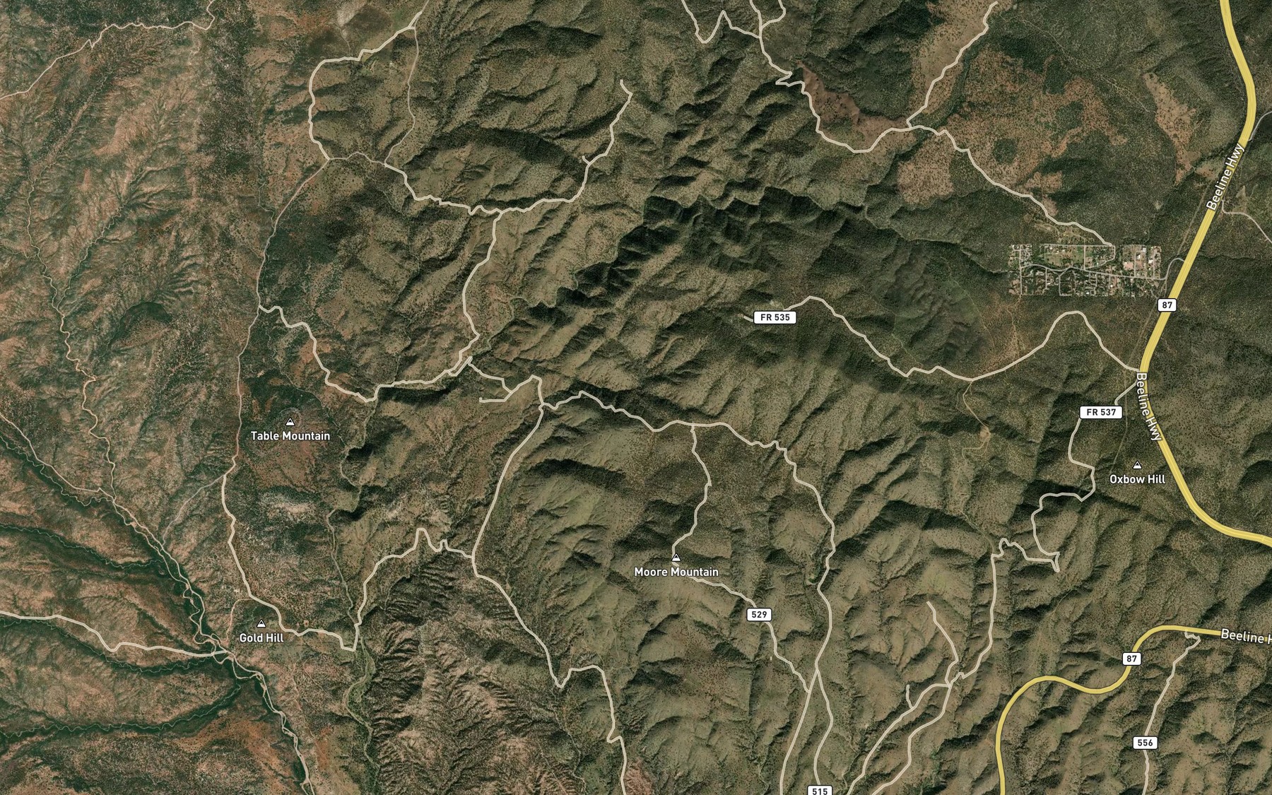 Satellite map of the Mantkin Spring