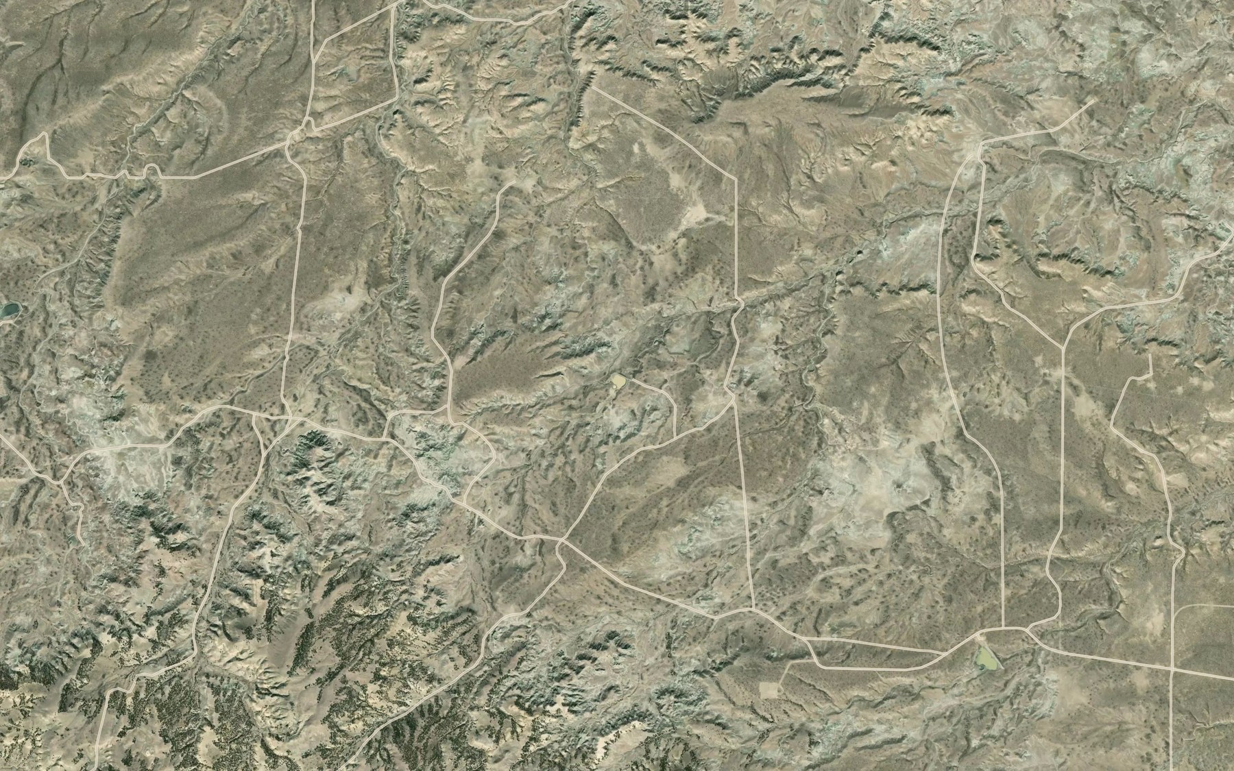 Satellite map of the Needle Reservoir