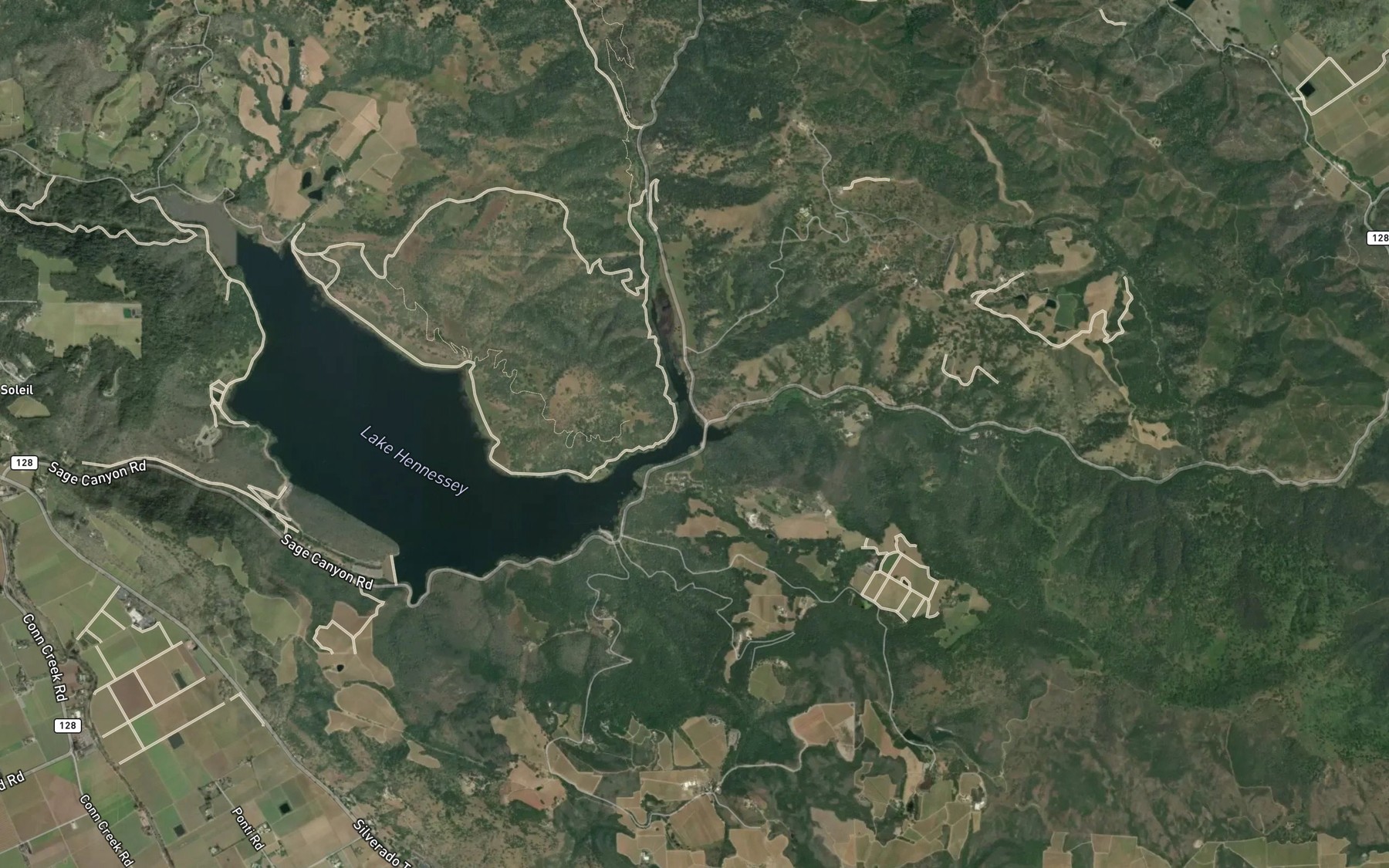 Satellite map of the Sage Creek