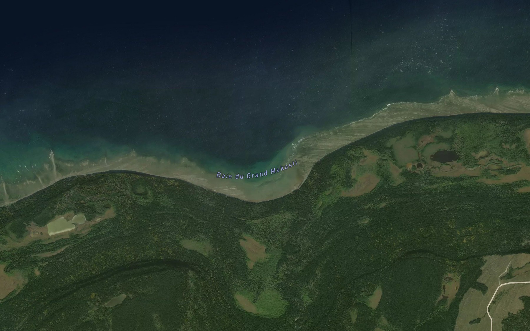 Satellite map of the Baie du Grand Makasti