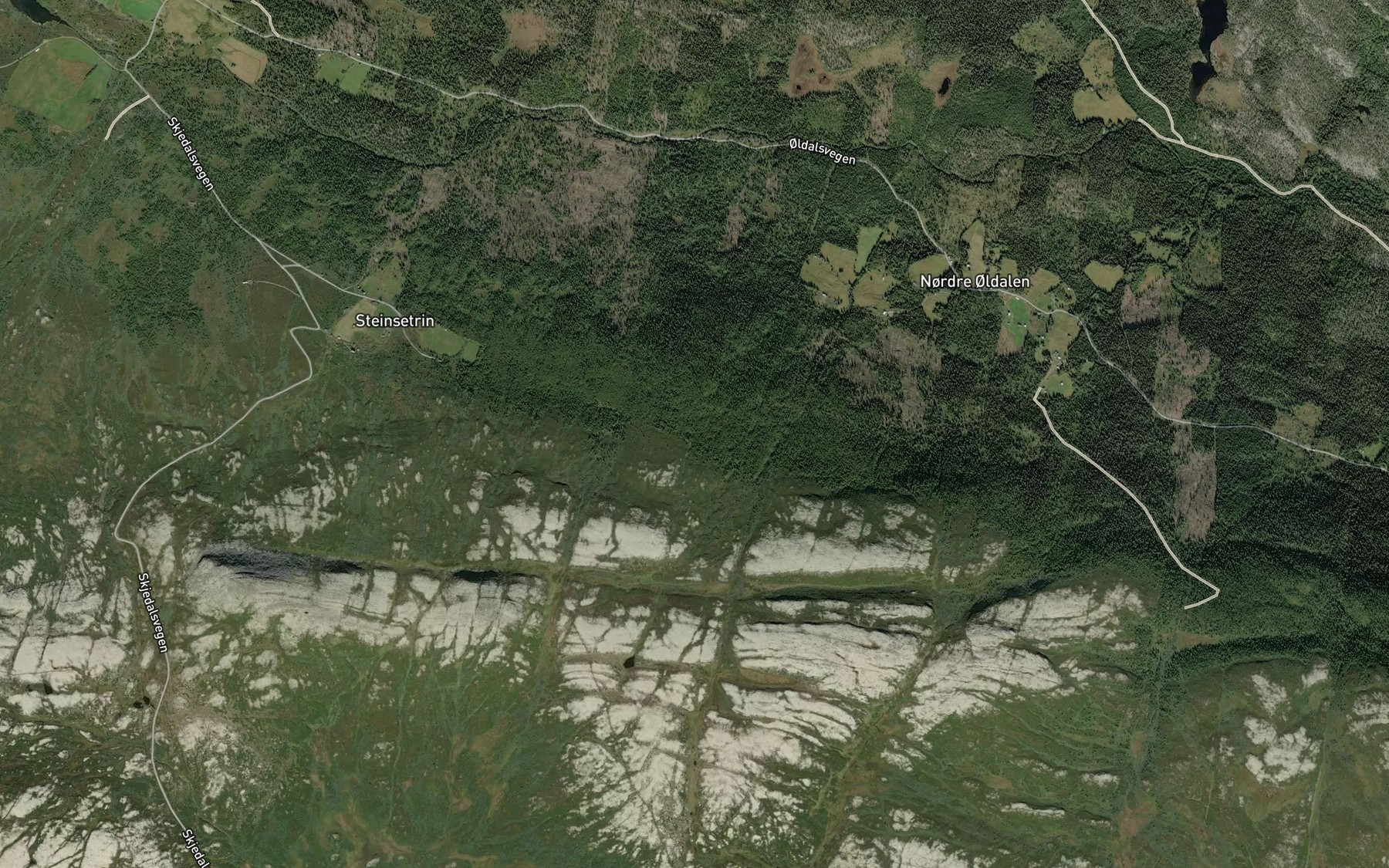 Satellite map of the Sagmyrbekken