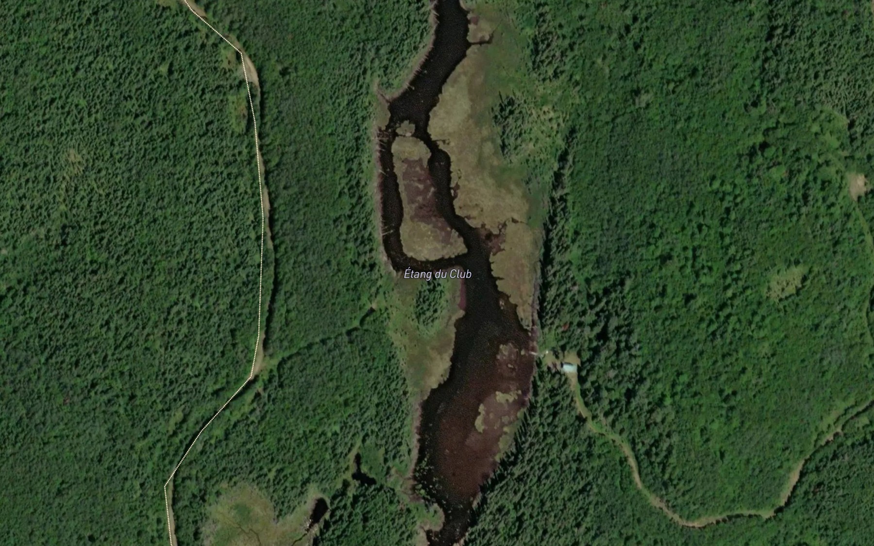 Satellite map of the Etang du Club