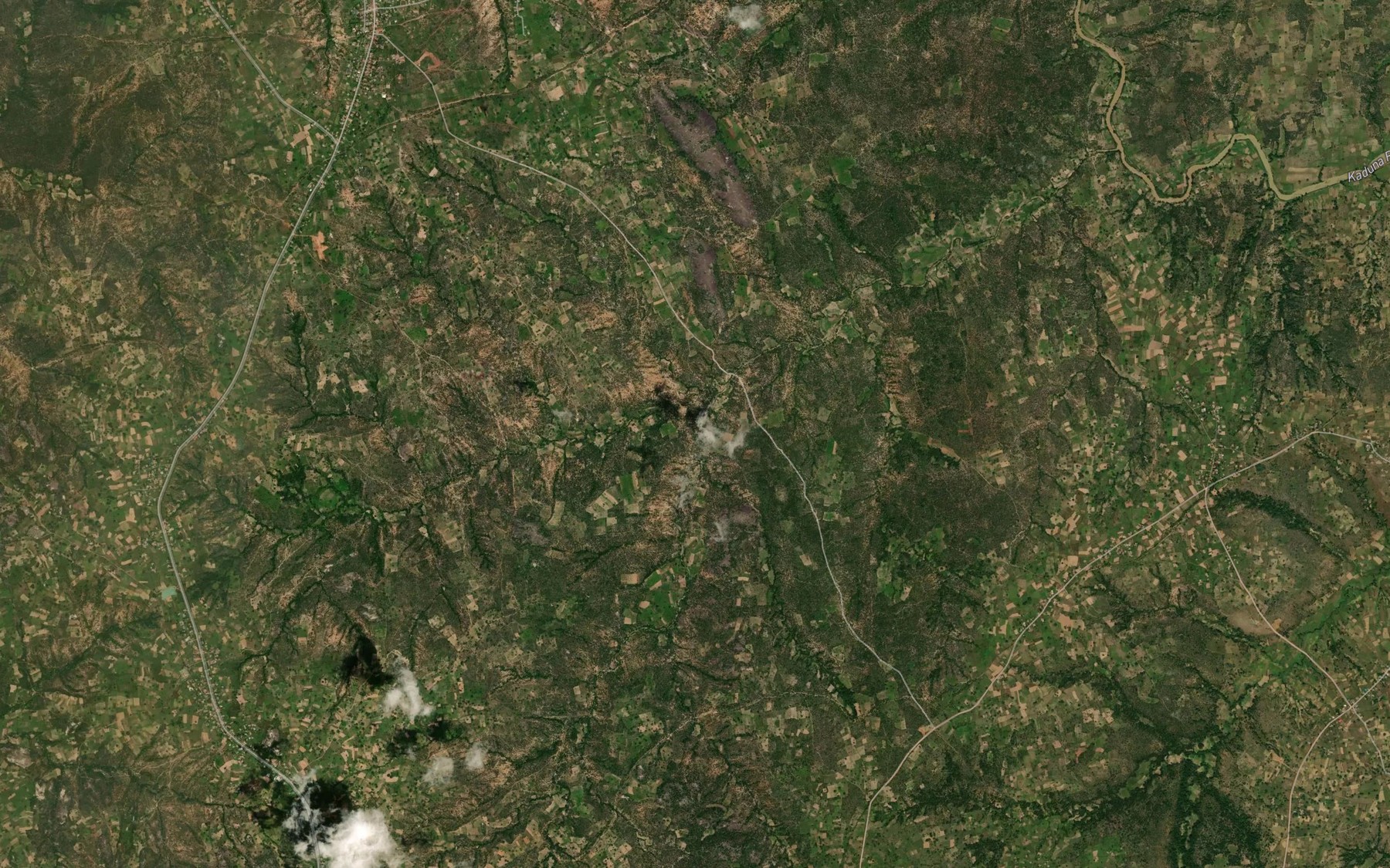 Satellite map of the River Zak