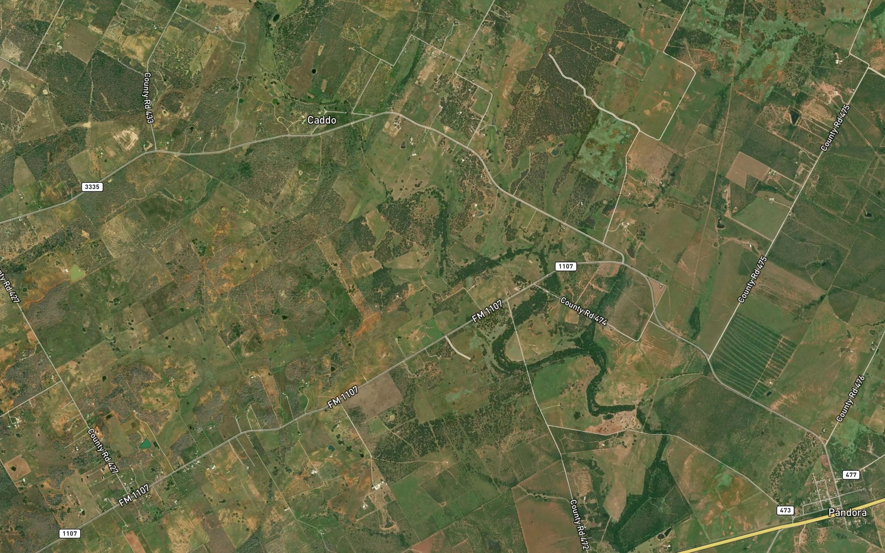 Satellite map of the Steel Branch