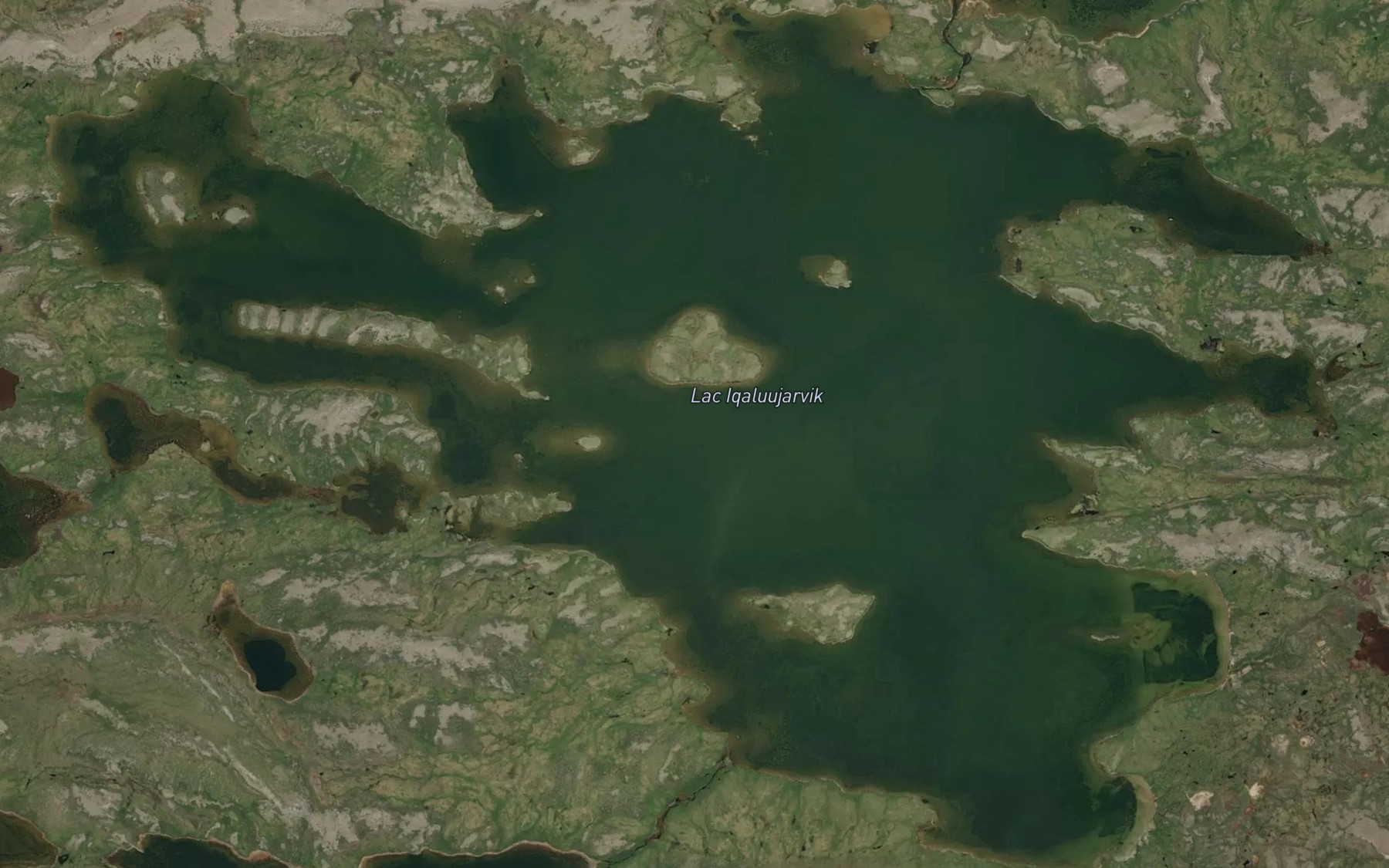 Satellite map of the Lac Iqaluujarvik