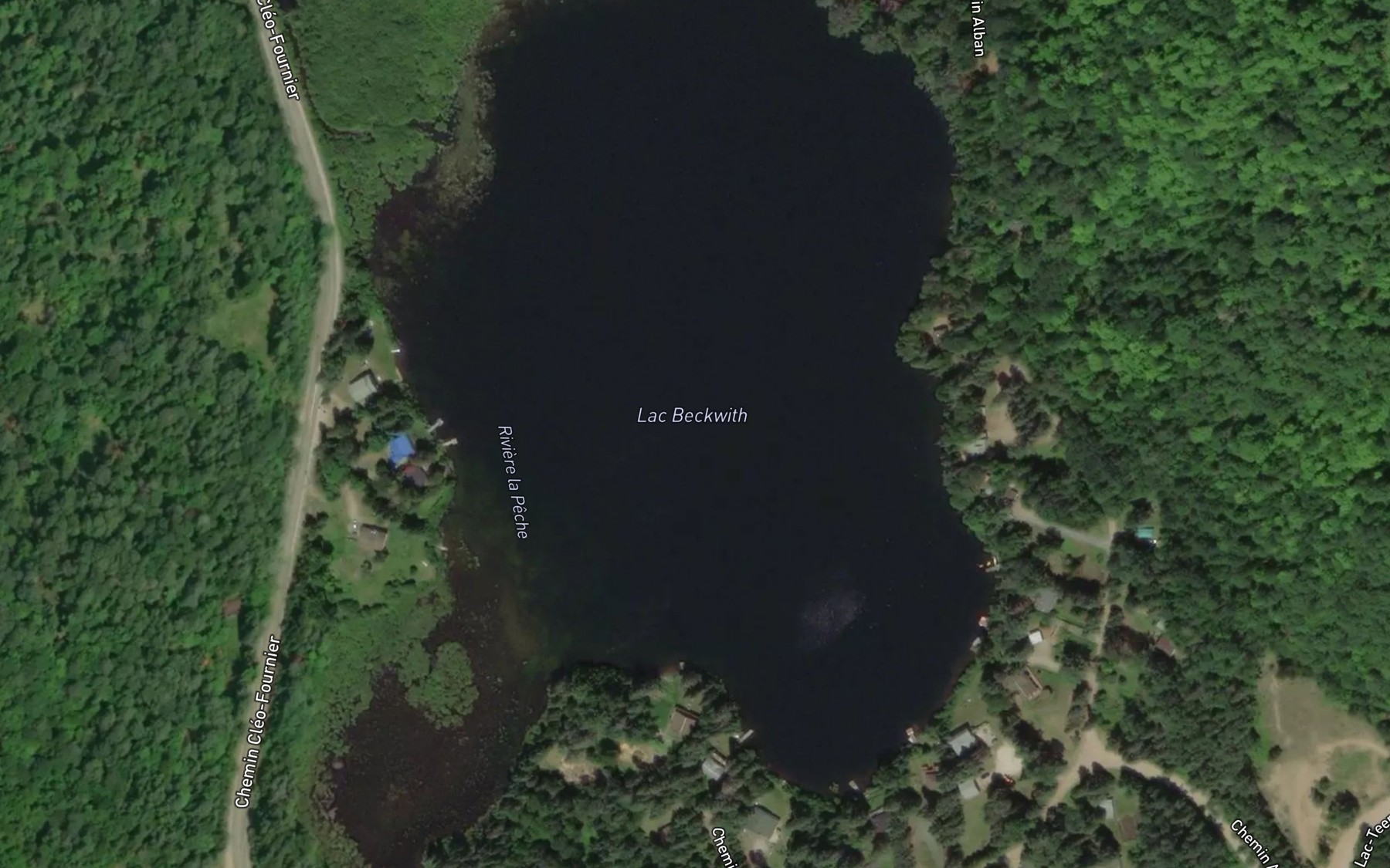 Satellite map of the Lac Ricard