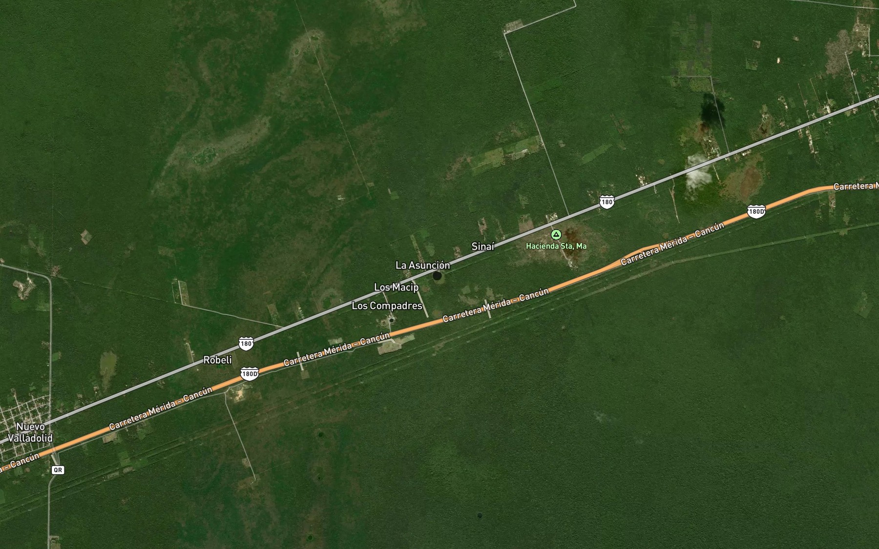 Satellite map of the Lago Corchalito