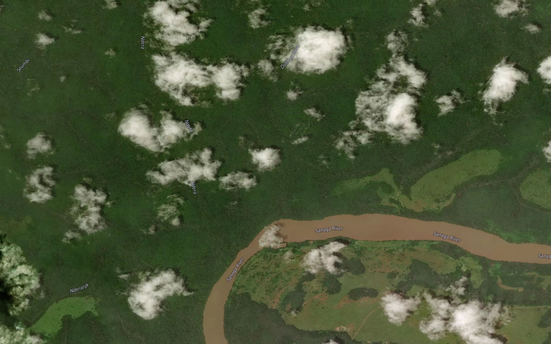 Satellite map of the Dolle