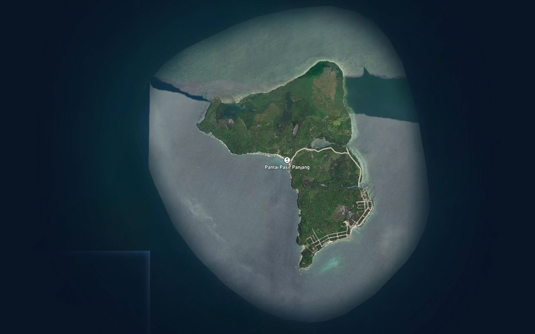 Satellite map of the Teluk Pasirpanjang