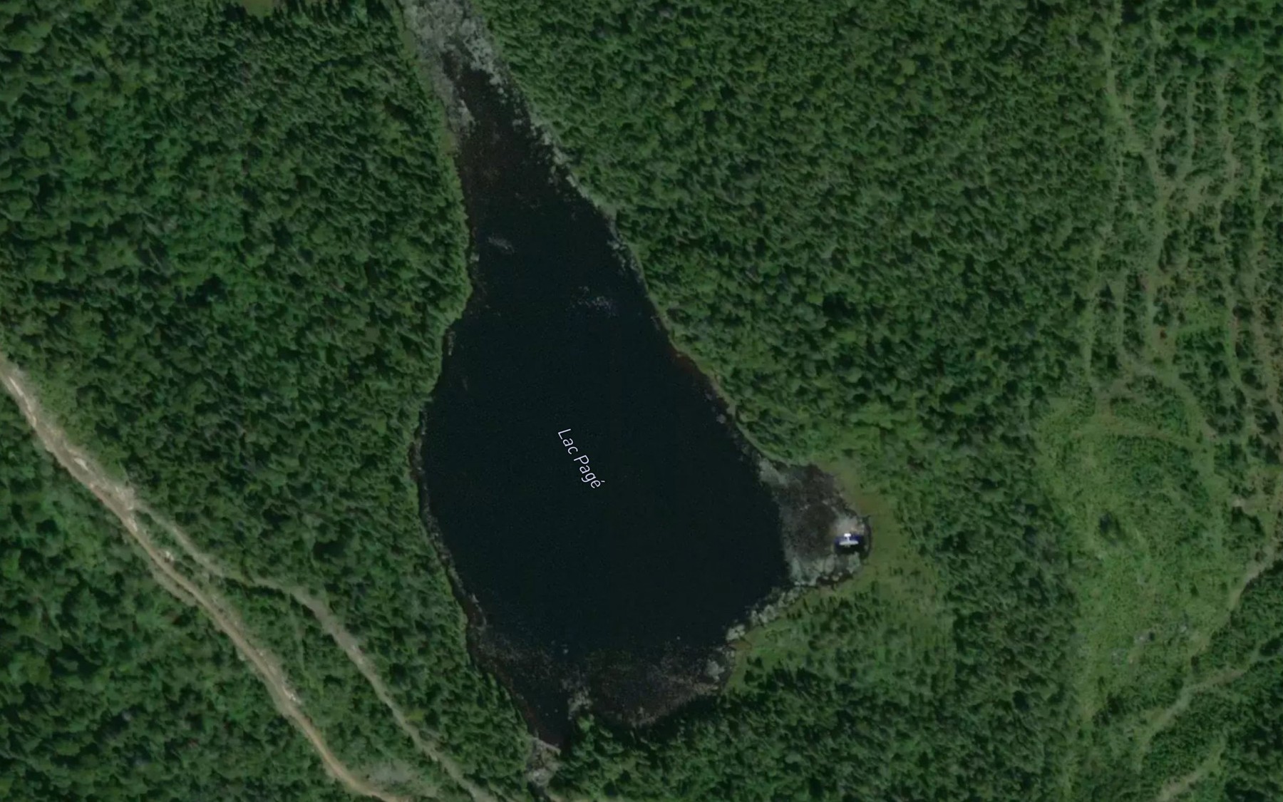 Satellite map of the Lac Page