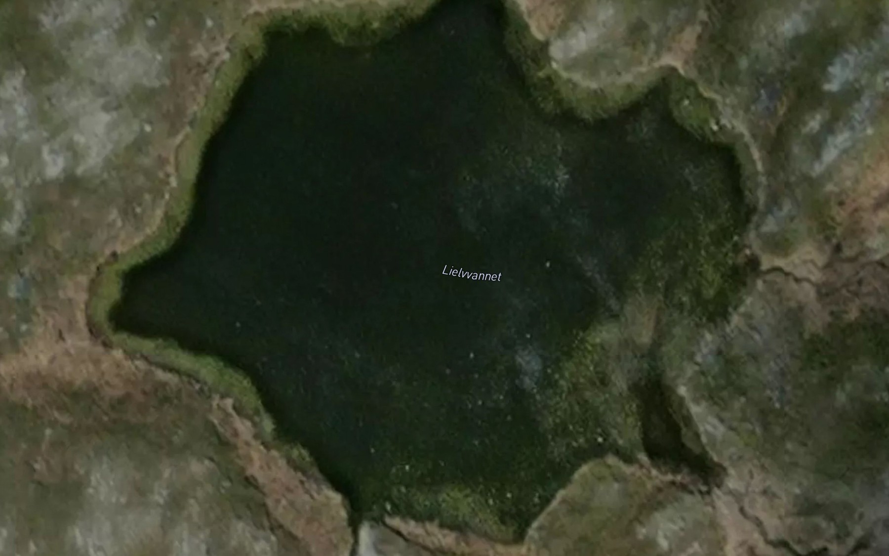 Satellite map of the Lielvvatnet