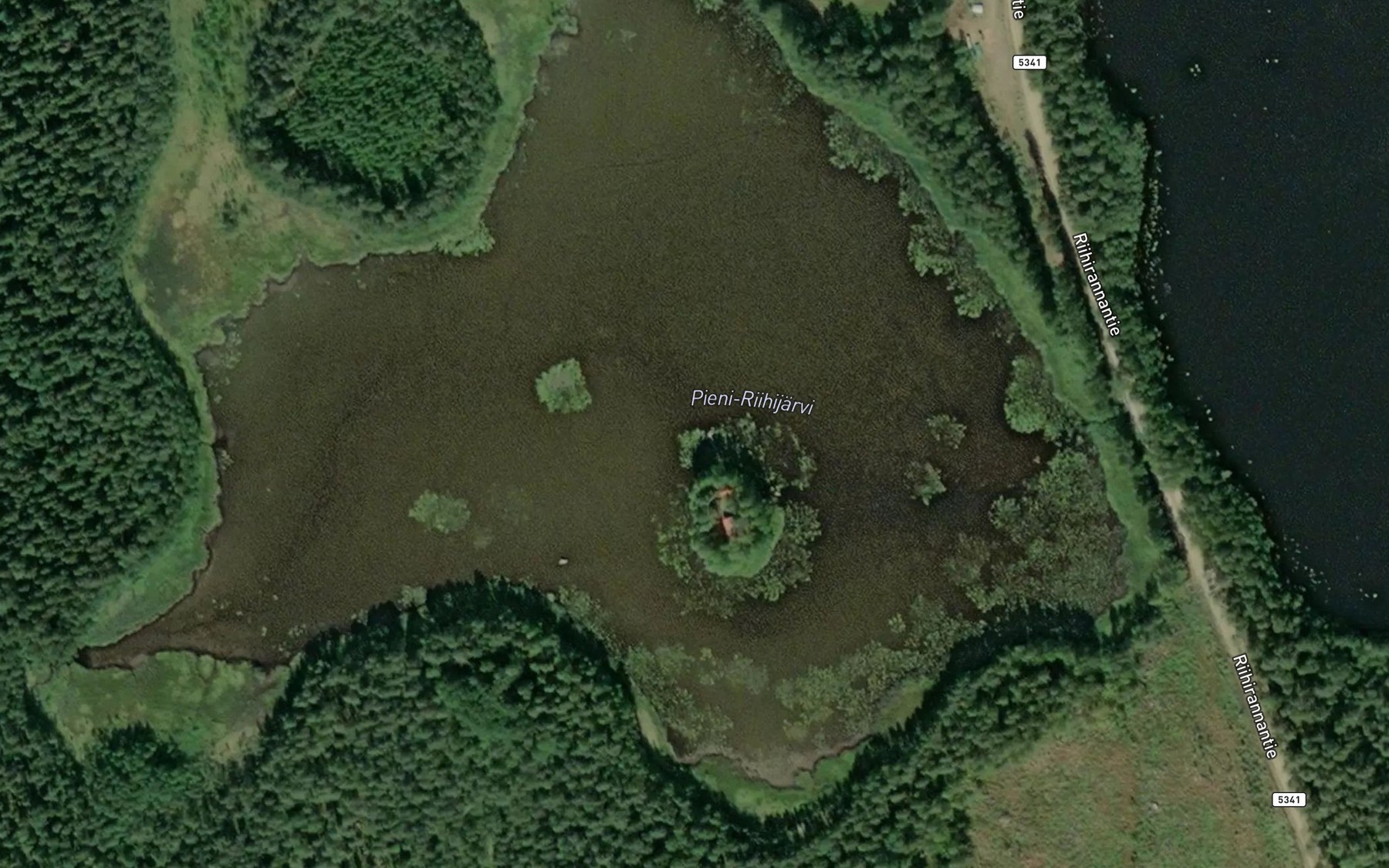 Satellite map of the Pieni Riihijarvi