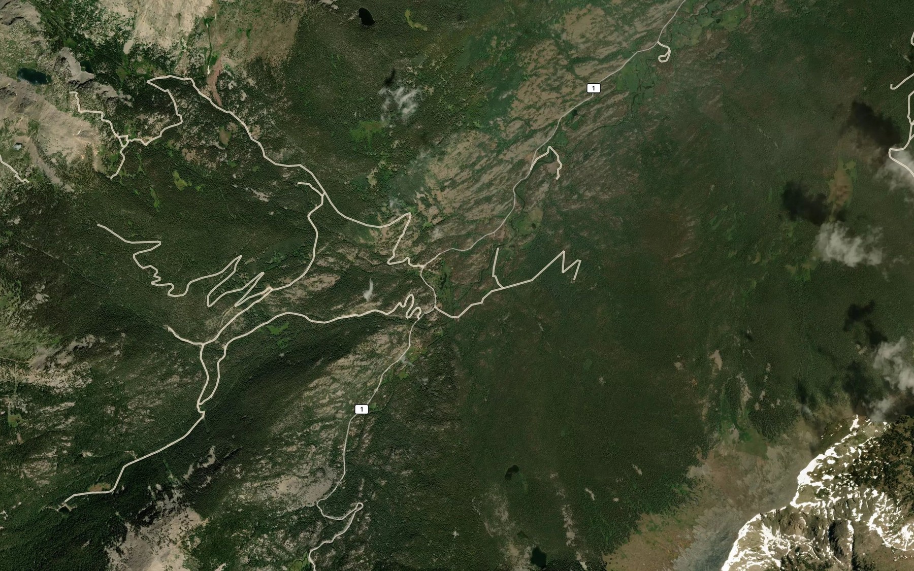 Satellite map of the French Creek