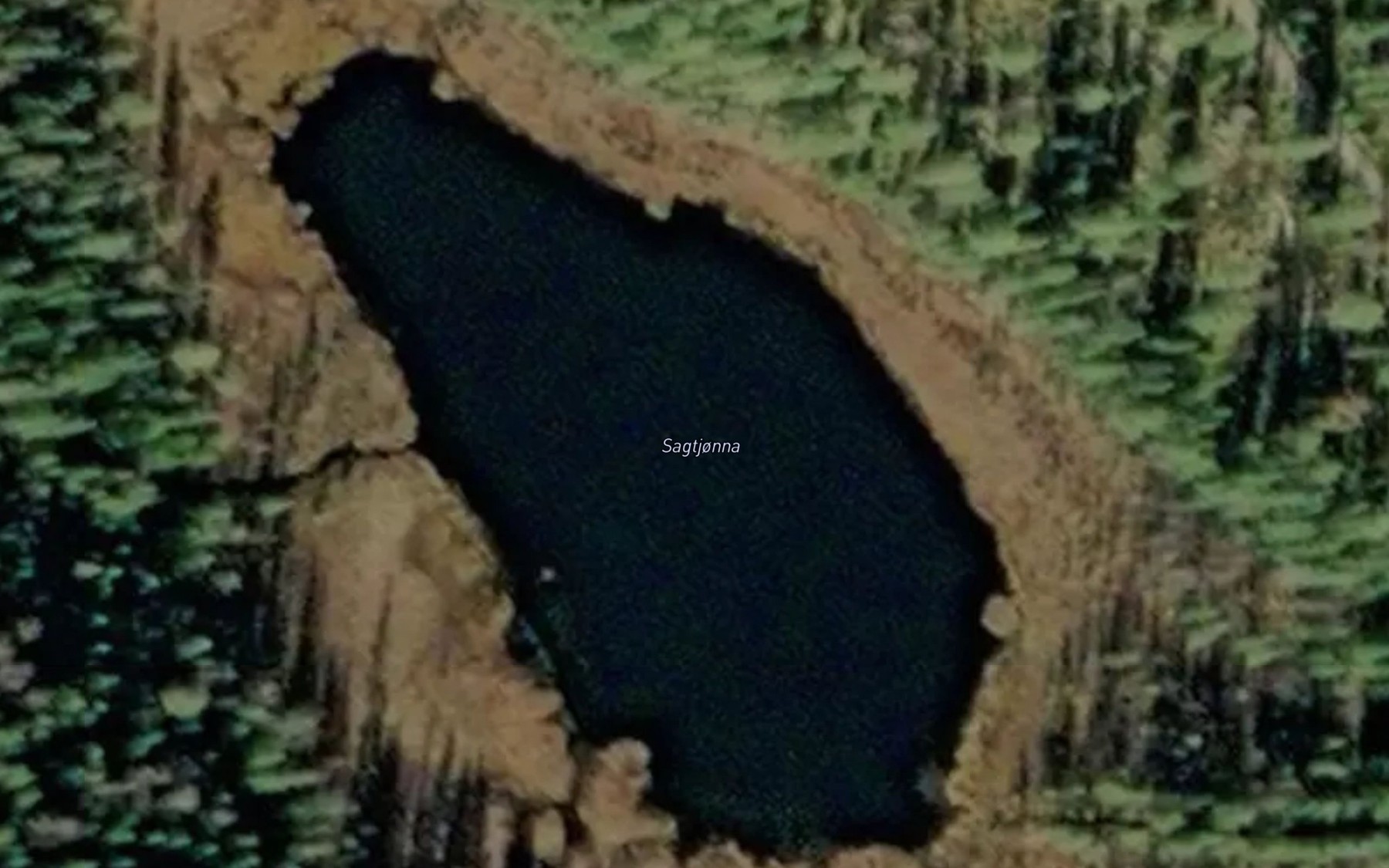 Satellite map of the Sagtjorn