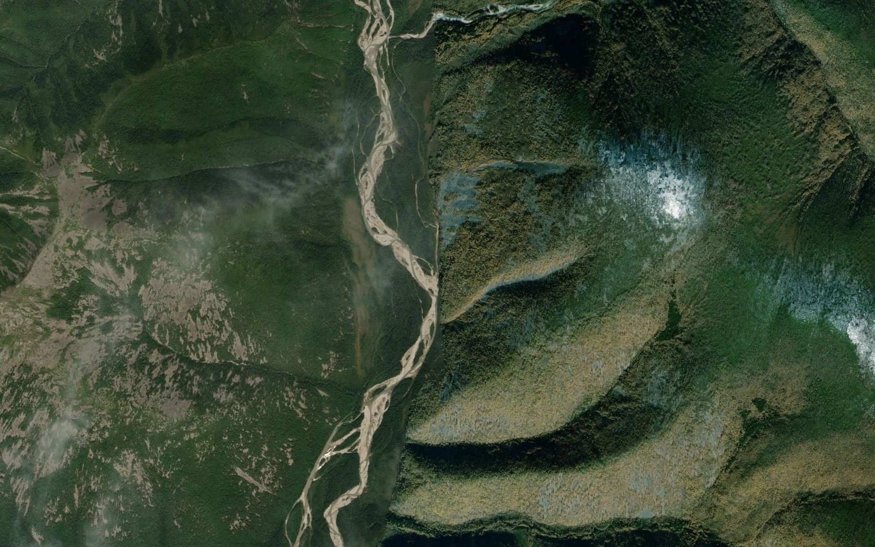 Satellite map of the Lukcha