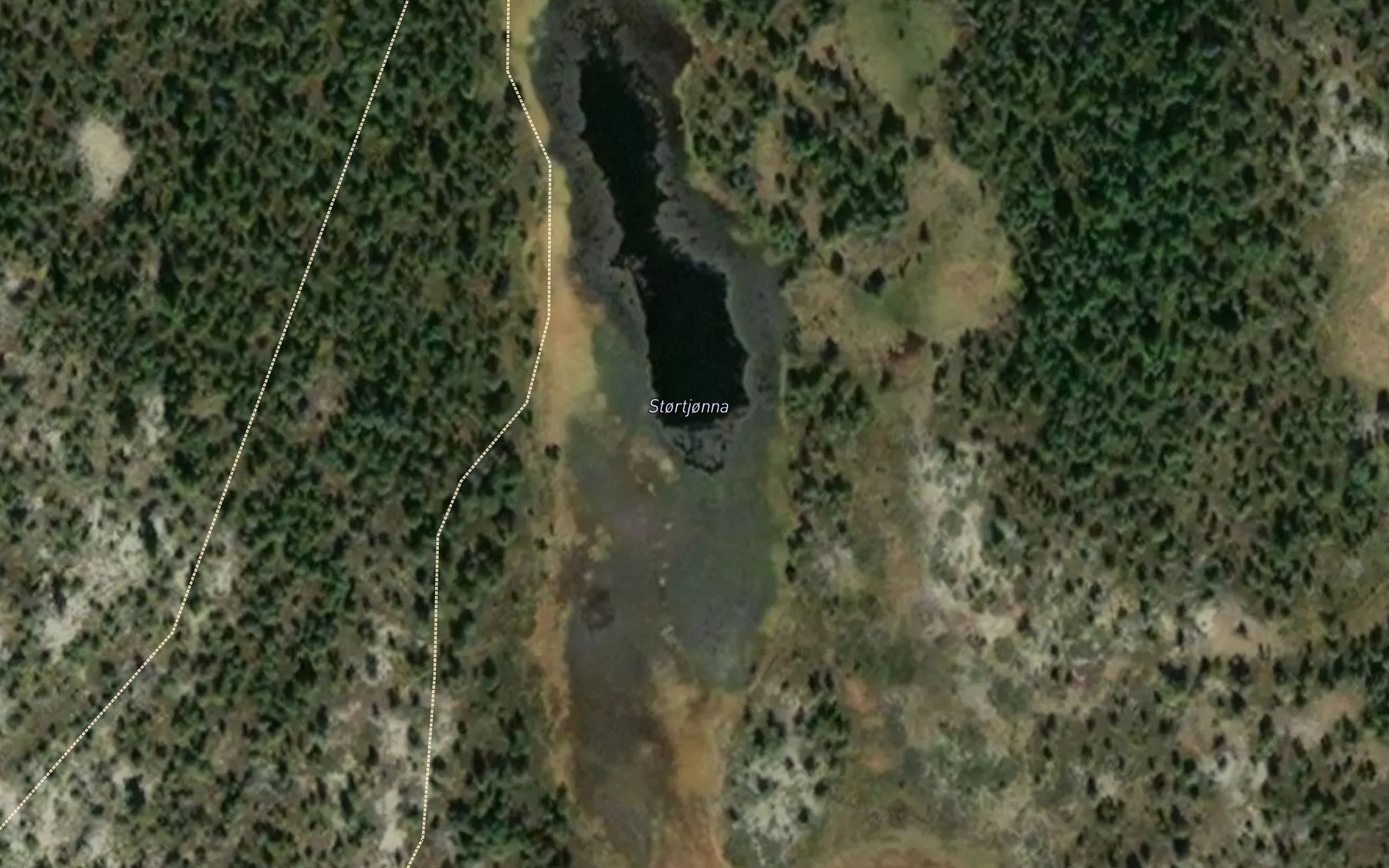 Satellite map of the Stortjorna