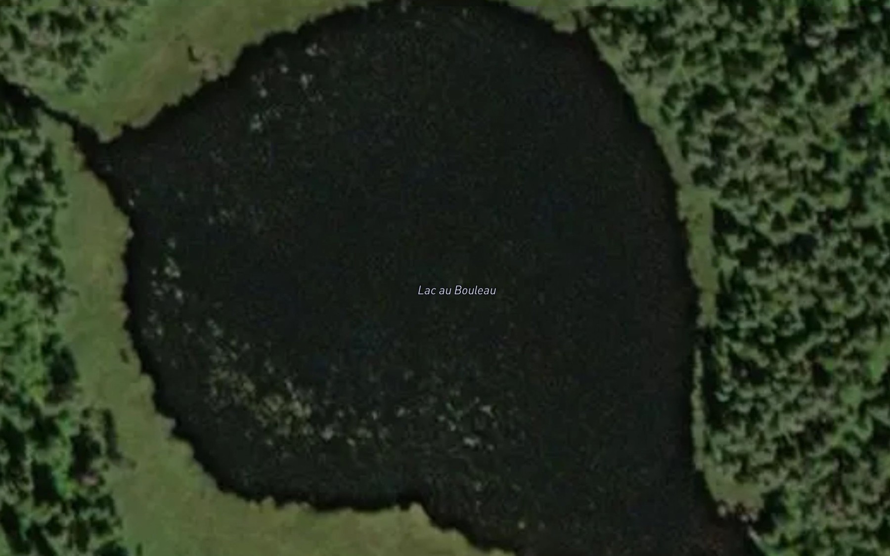 Satellite map of the Lac au Bouleau