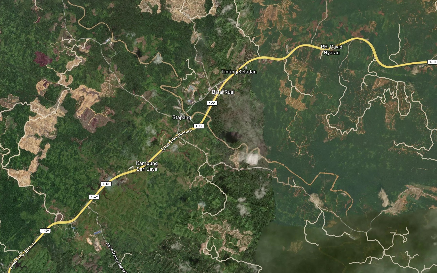 Satellite map of the Tanjung Betukar