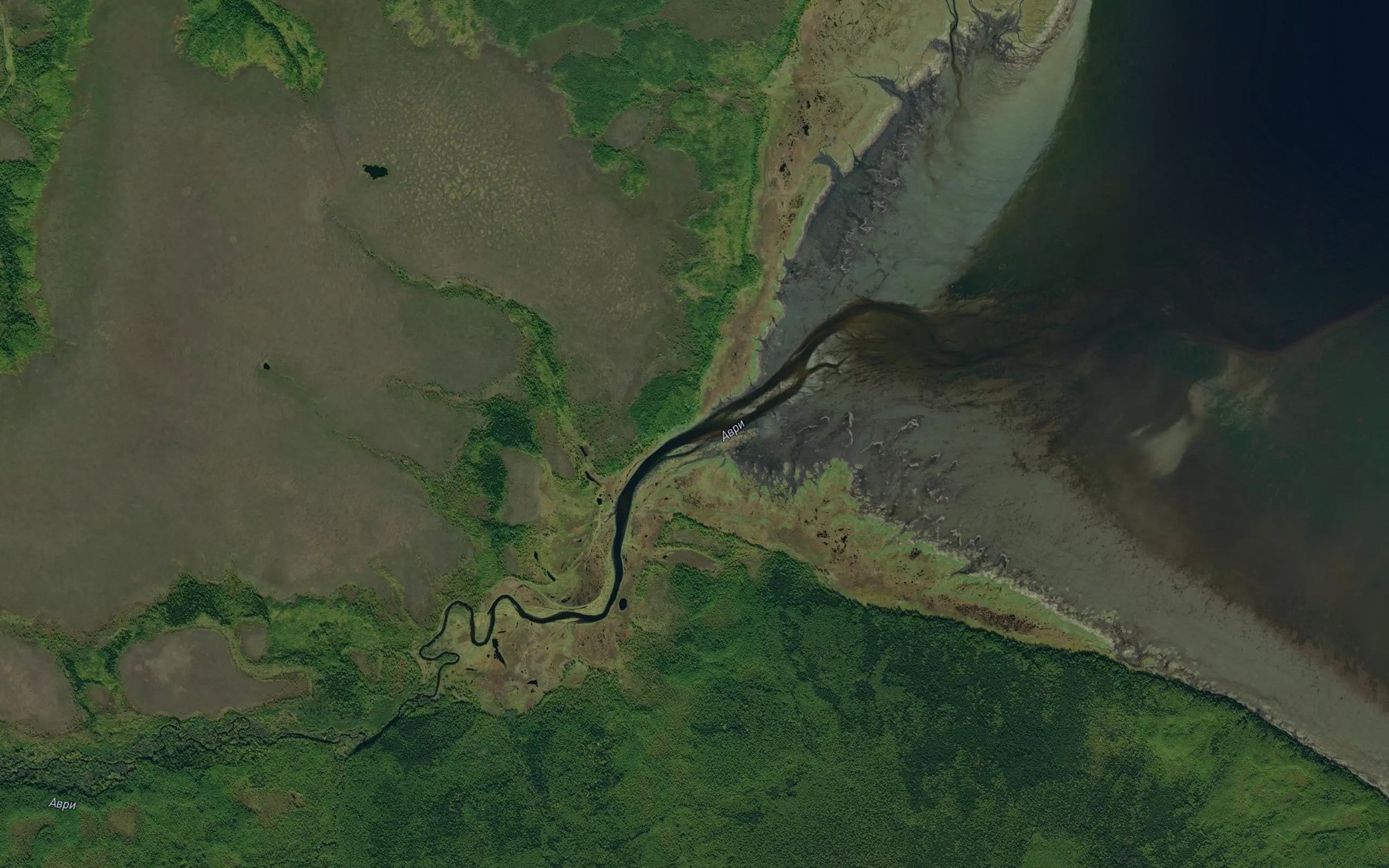 Satellite map of the Avri