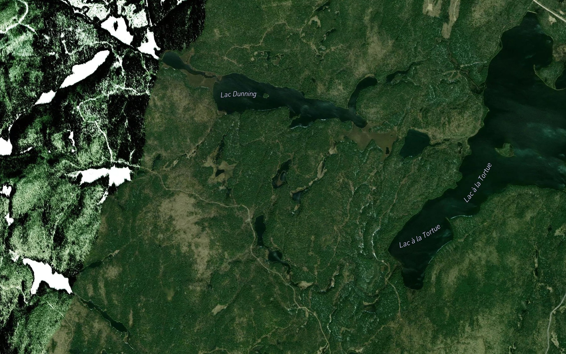 Satellite map of the Lac du Menuet