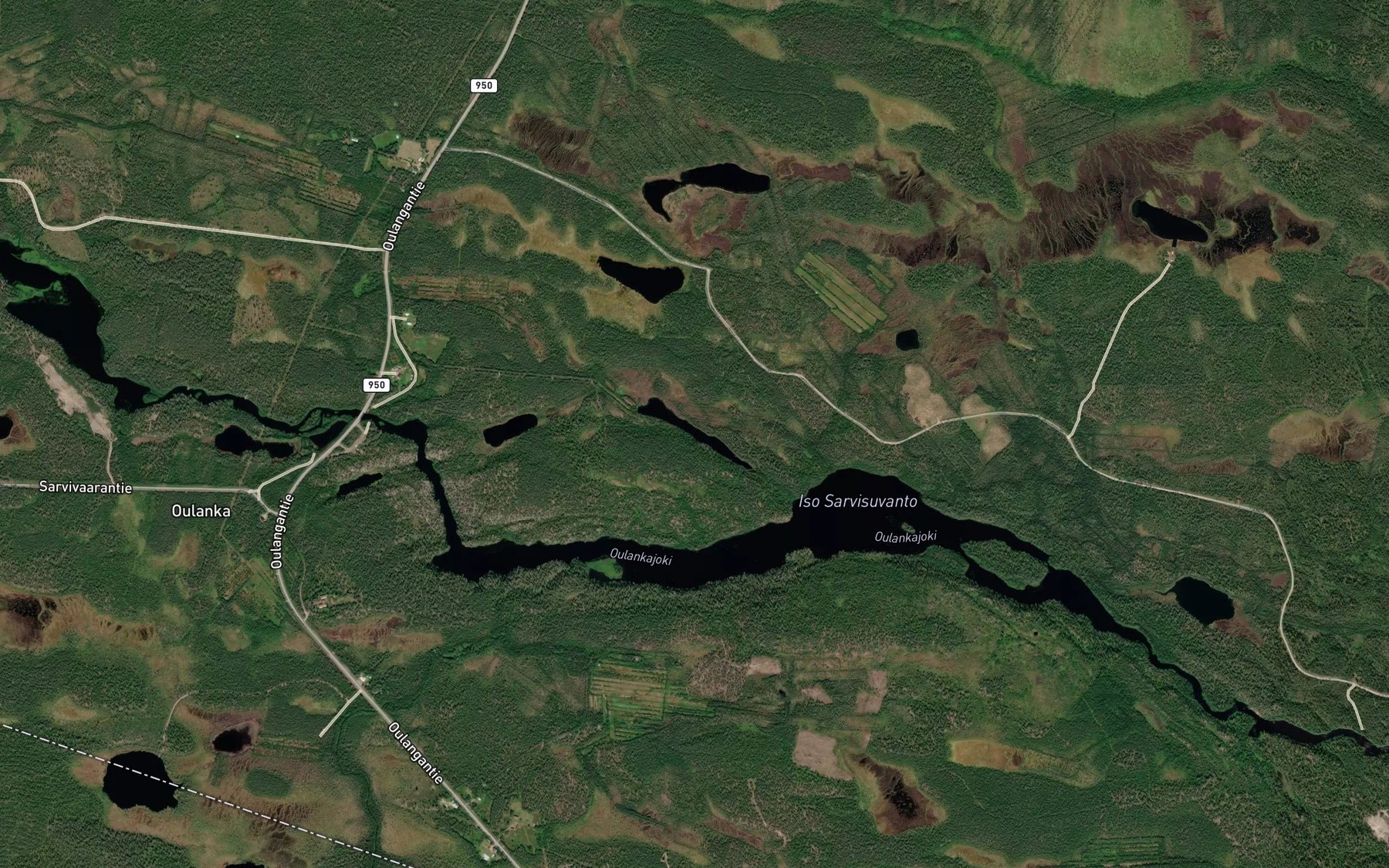 Satellite map of the Pitkalampi