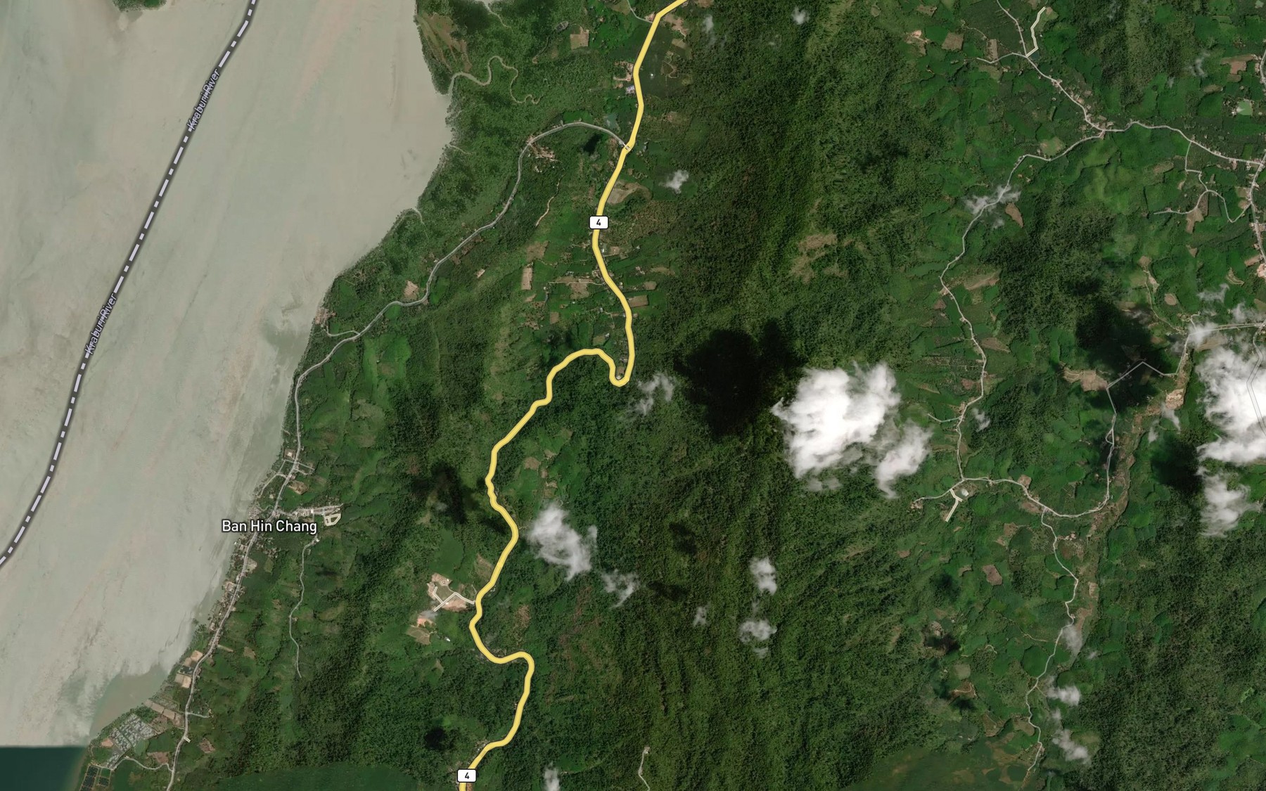 Satellite map of the Nam Tok Punyaban