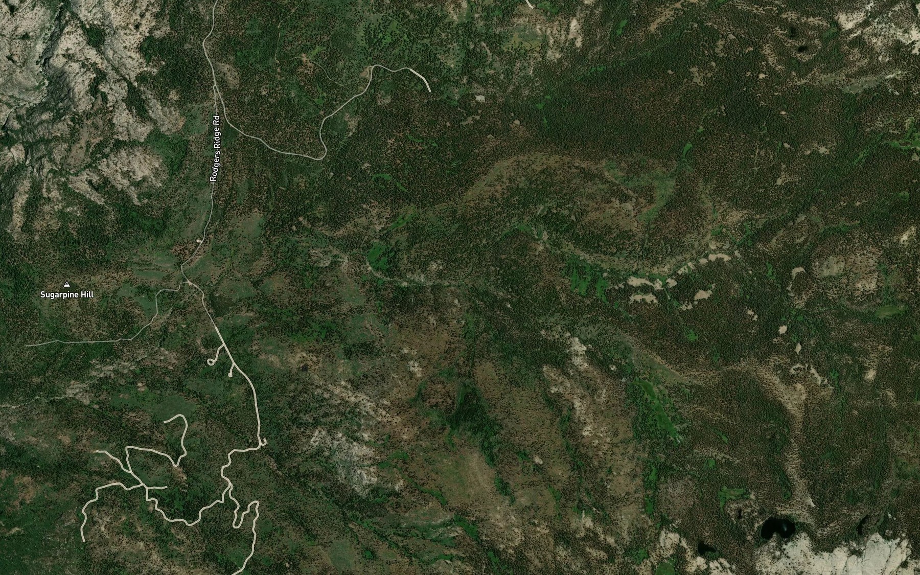 Satellite map of the Statham River