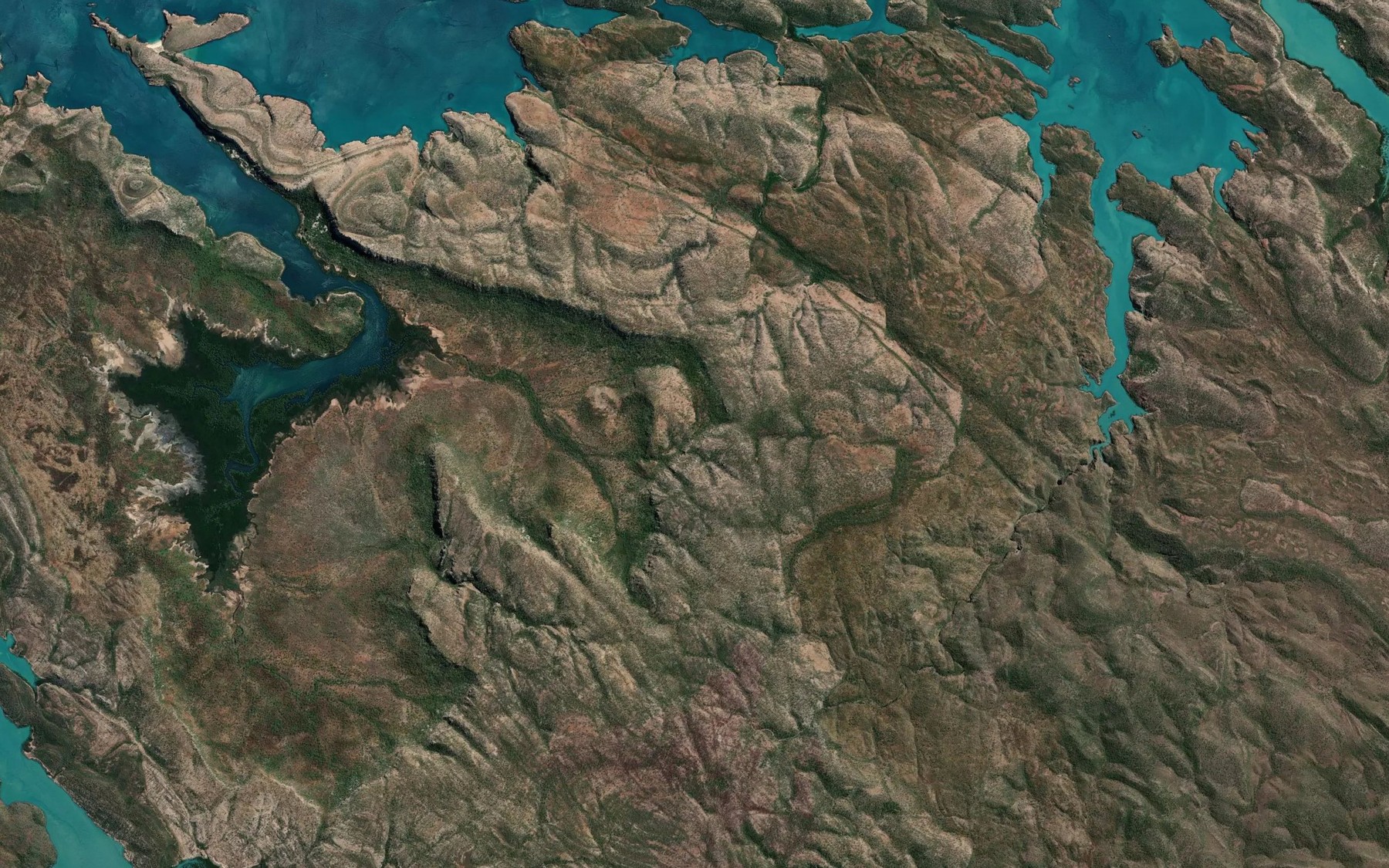 Satellite map of the Balili Spring
