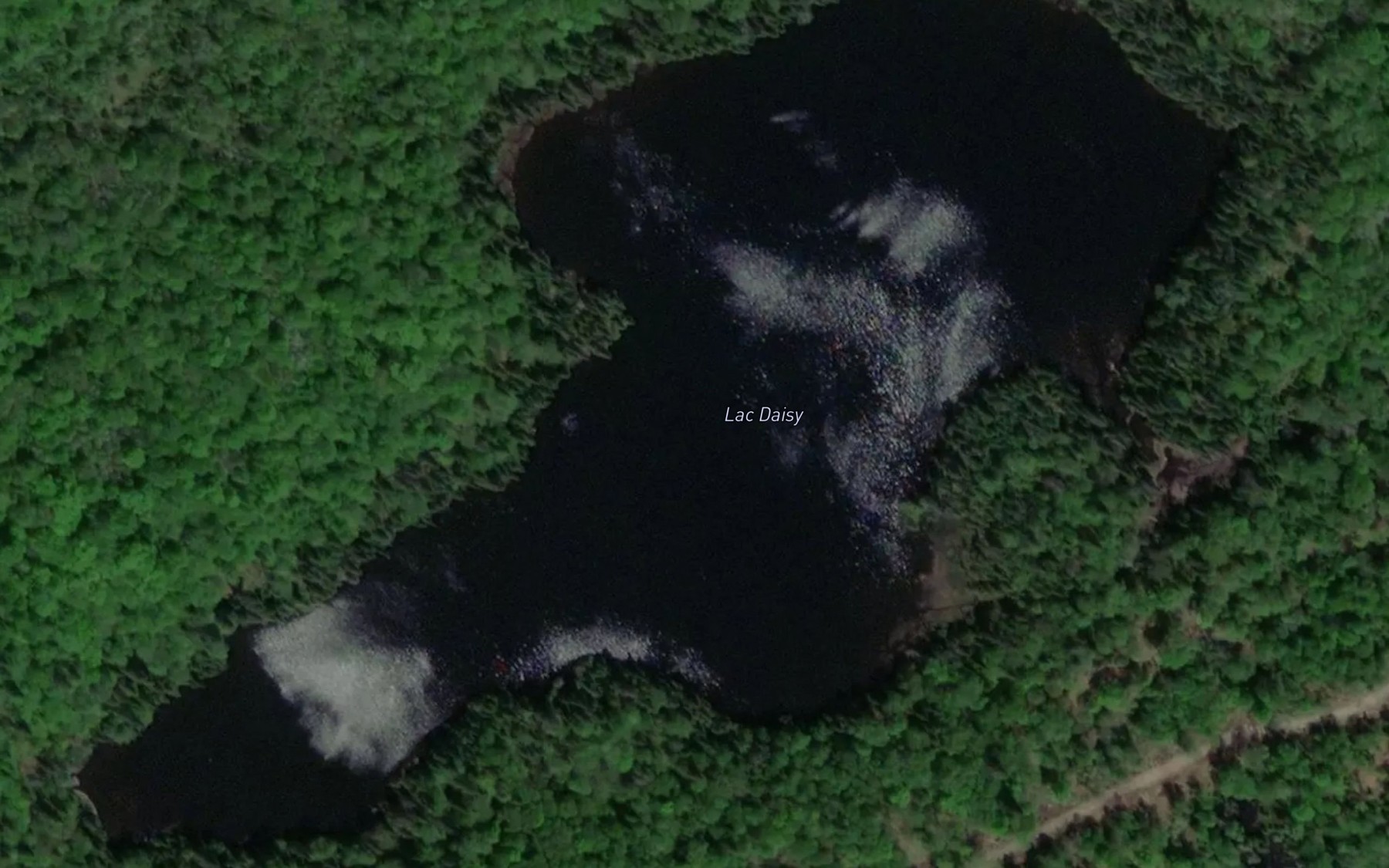 Satellite map of the Lac Daisy
