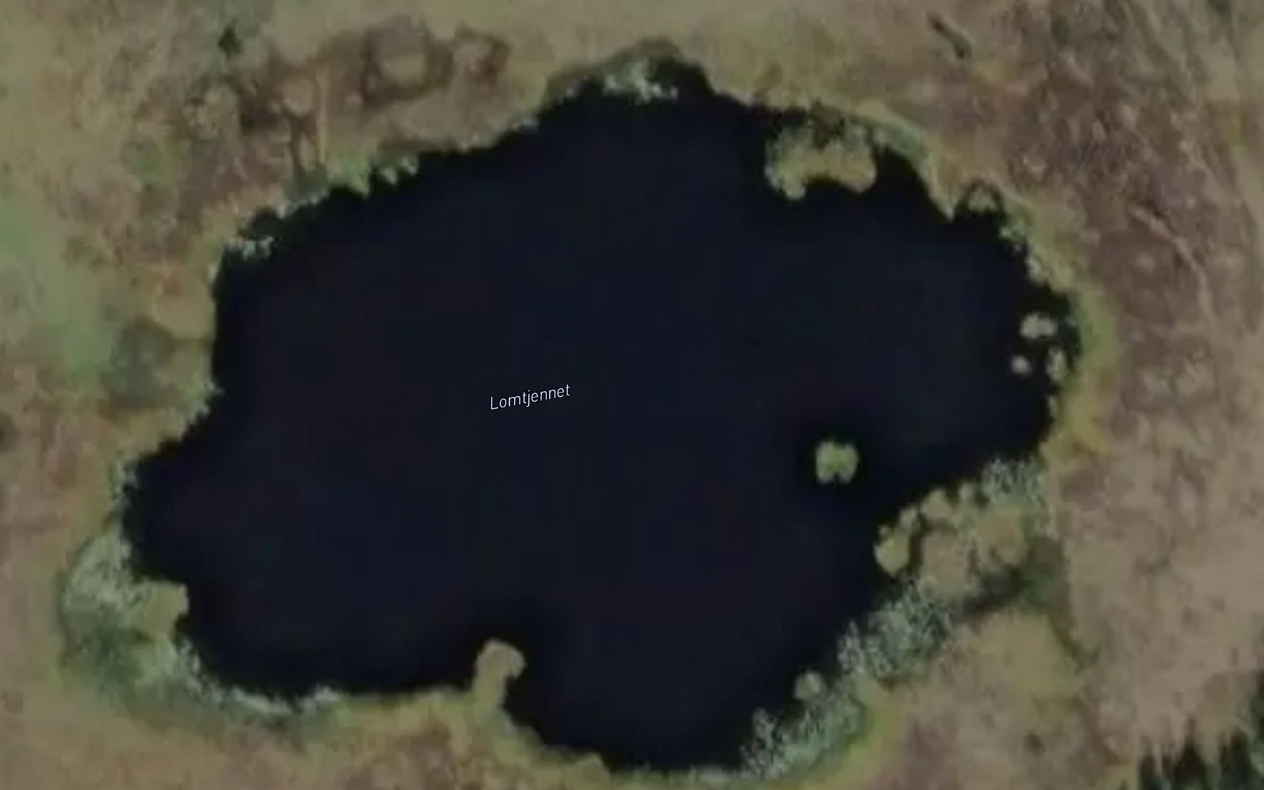 Satellite map of the Lomtjernet
