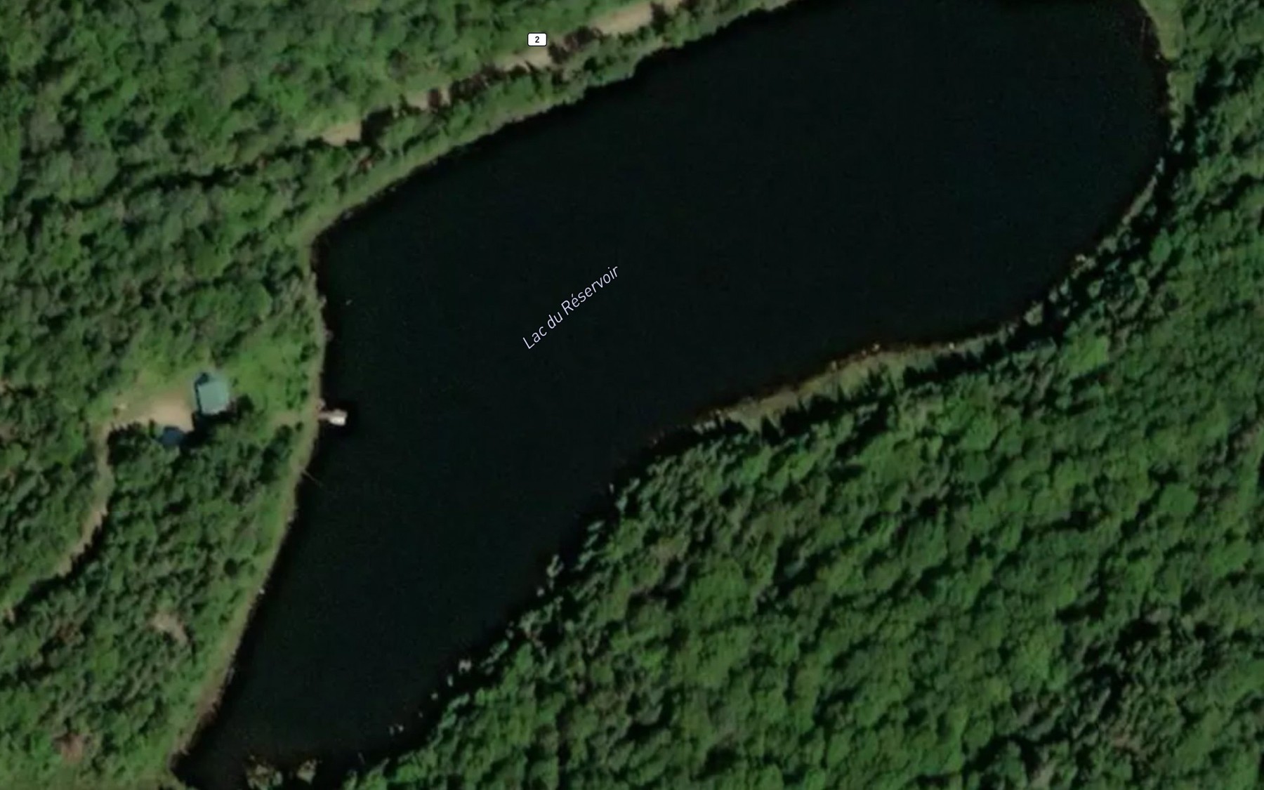 Satellite map of the Lac du Reservoir