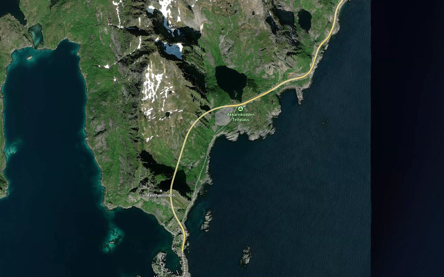 Satellite map of the Lilandsvika