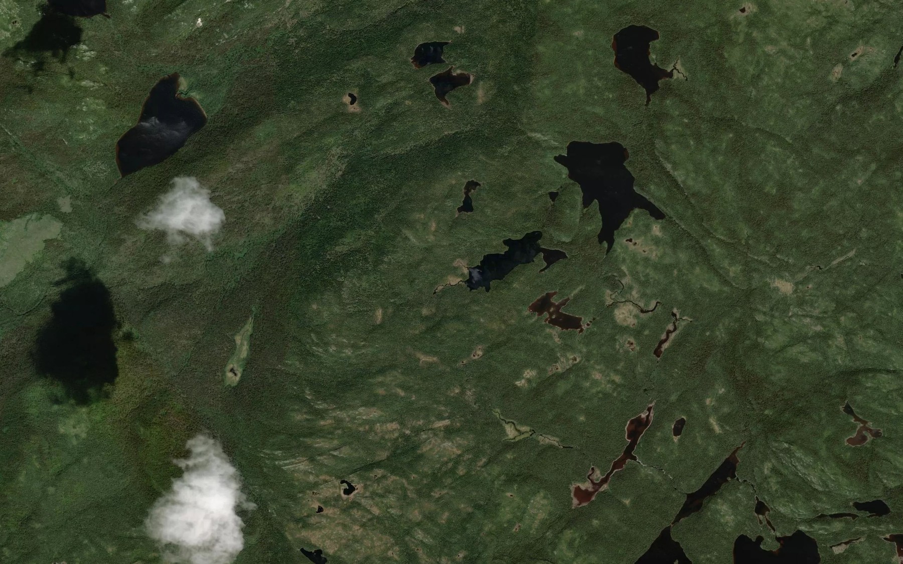Satellite map of the Lac Colvis