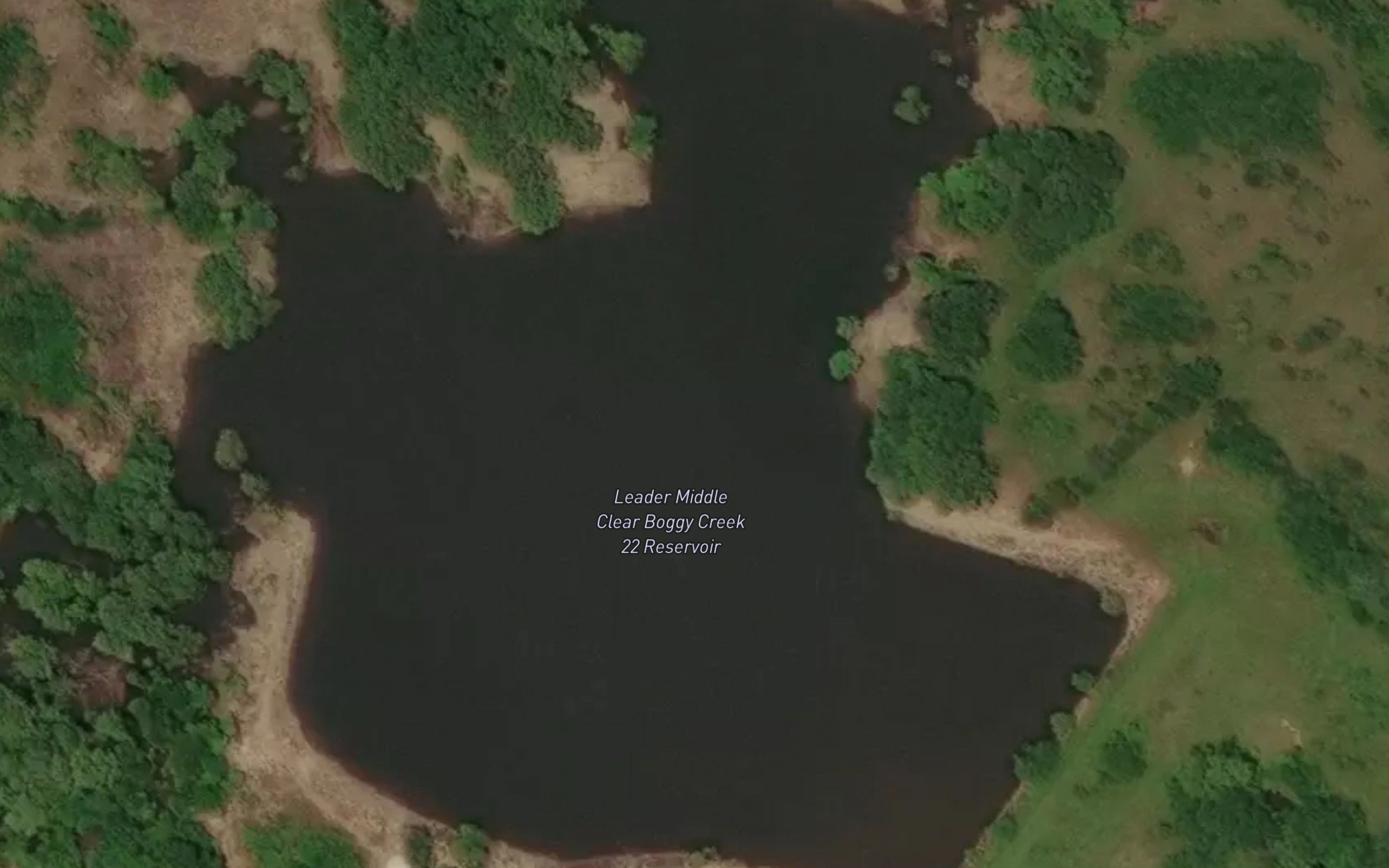 Leader Middle Clear Boggy Creek 22 Reservoir