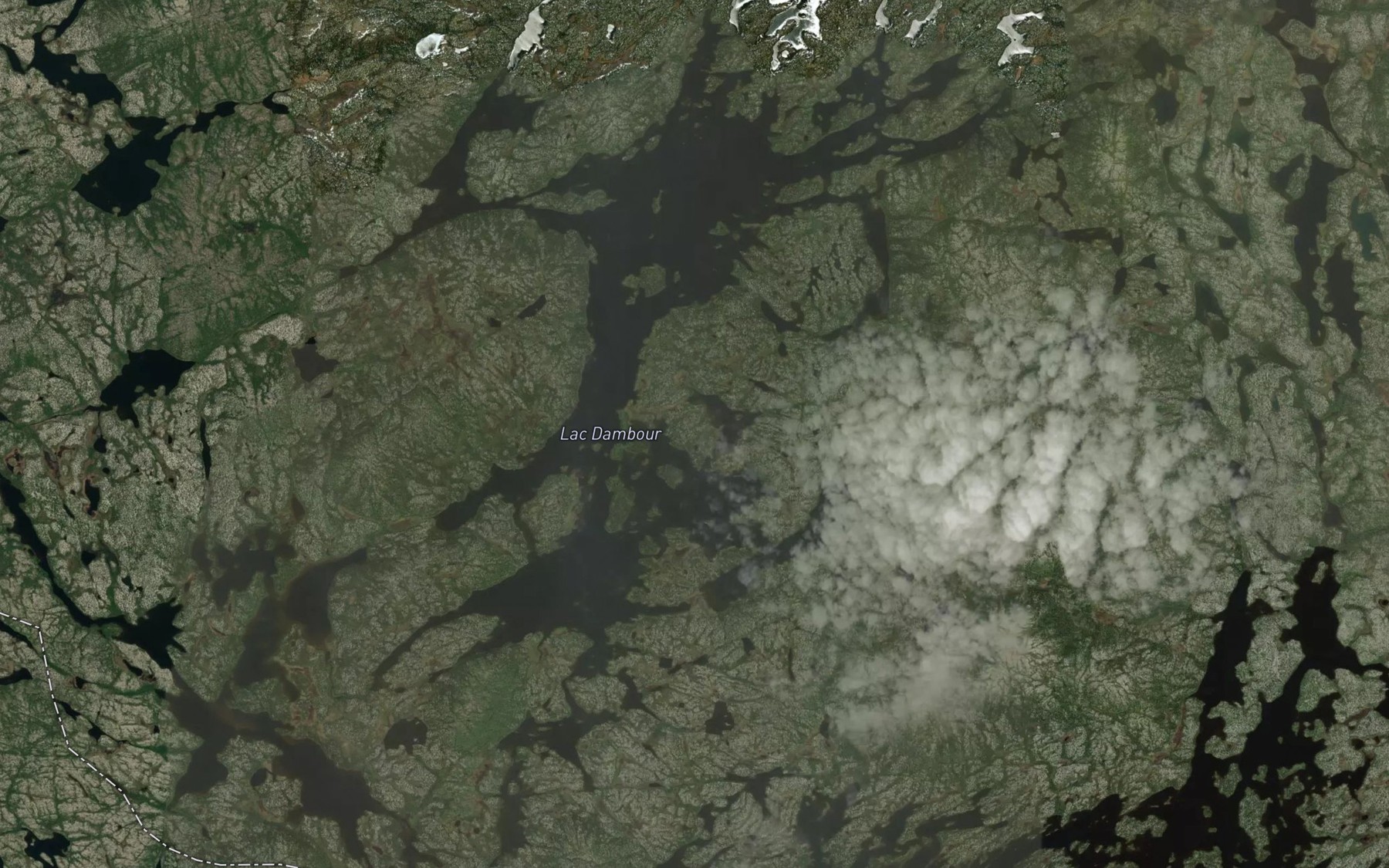 Satellite map of the Lac Dambour