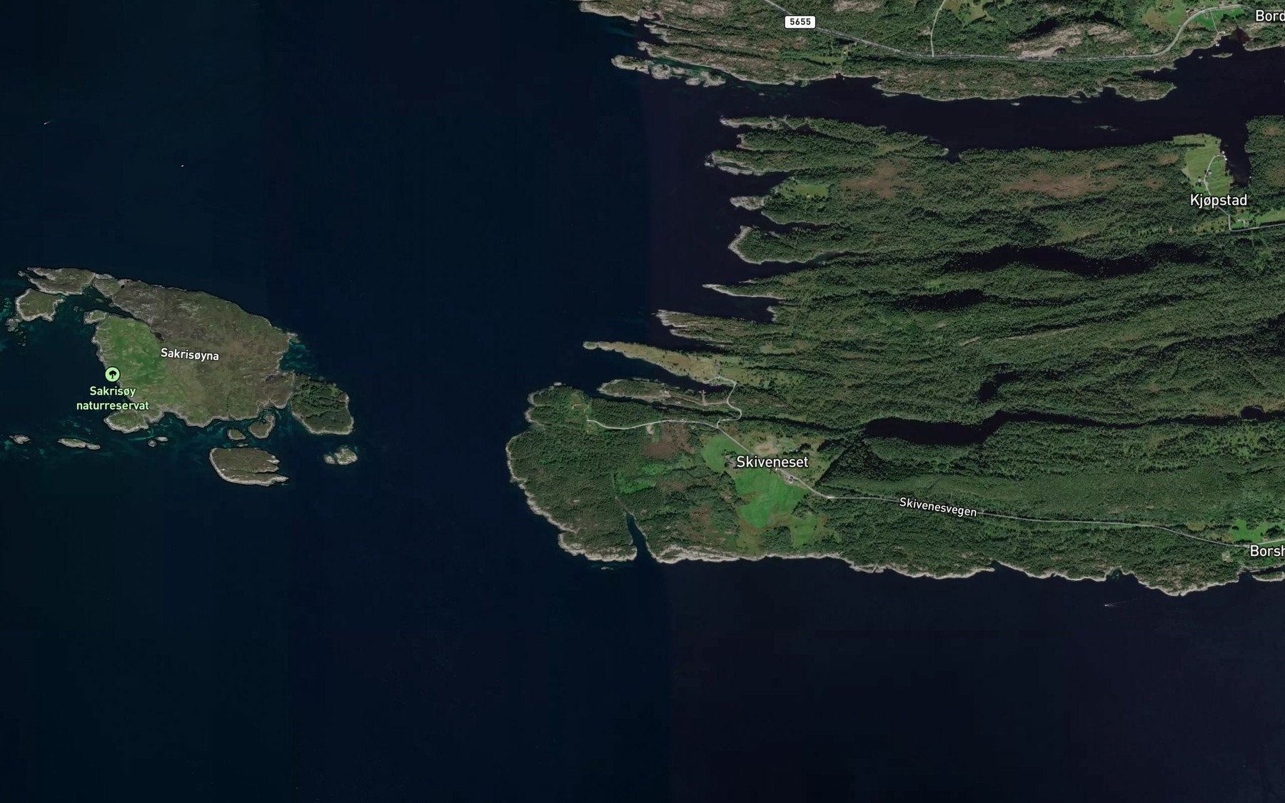 Satellite map of the Klenevagen