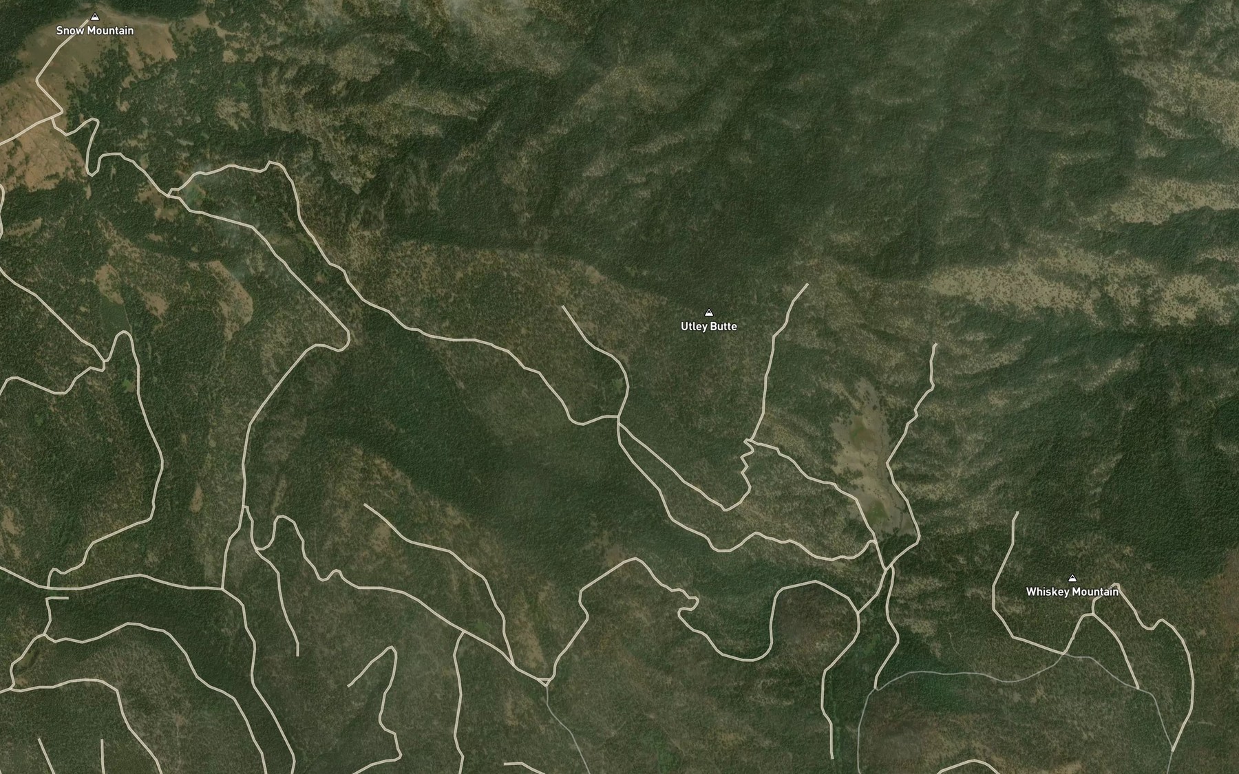 Satellite map of the Harrison Spring