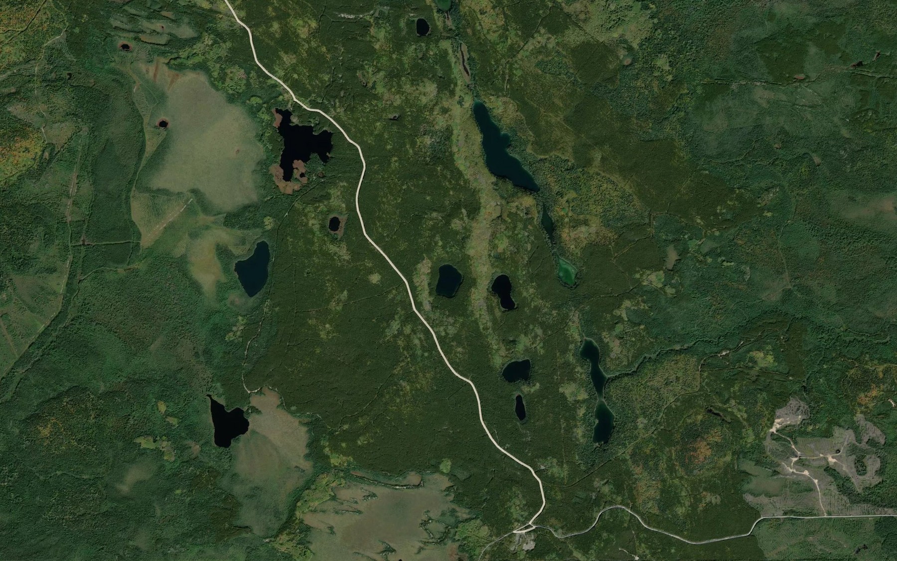 Satellite map of the Armitage Lake