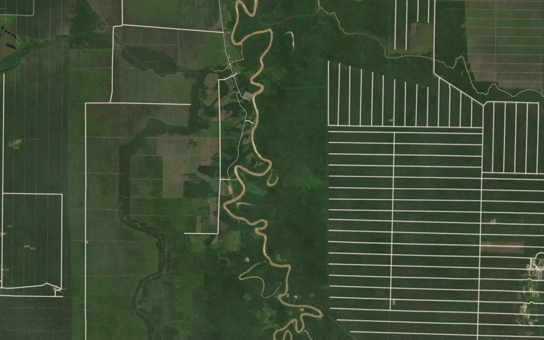 Satellite map of the Sungai Padada